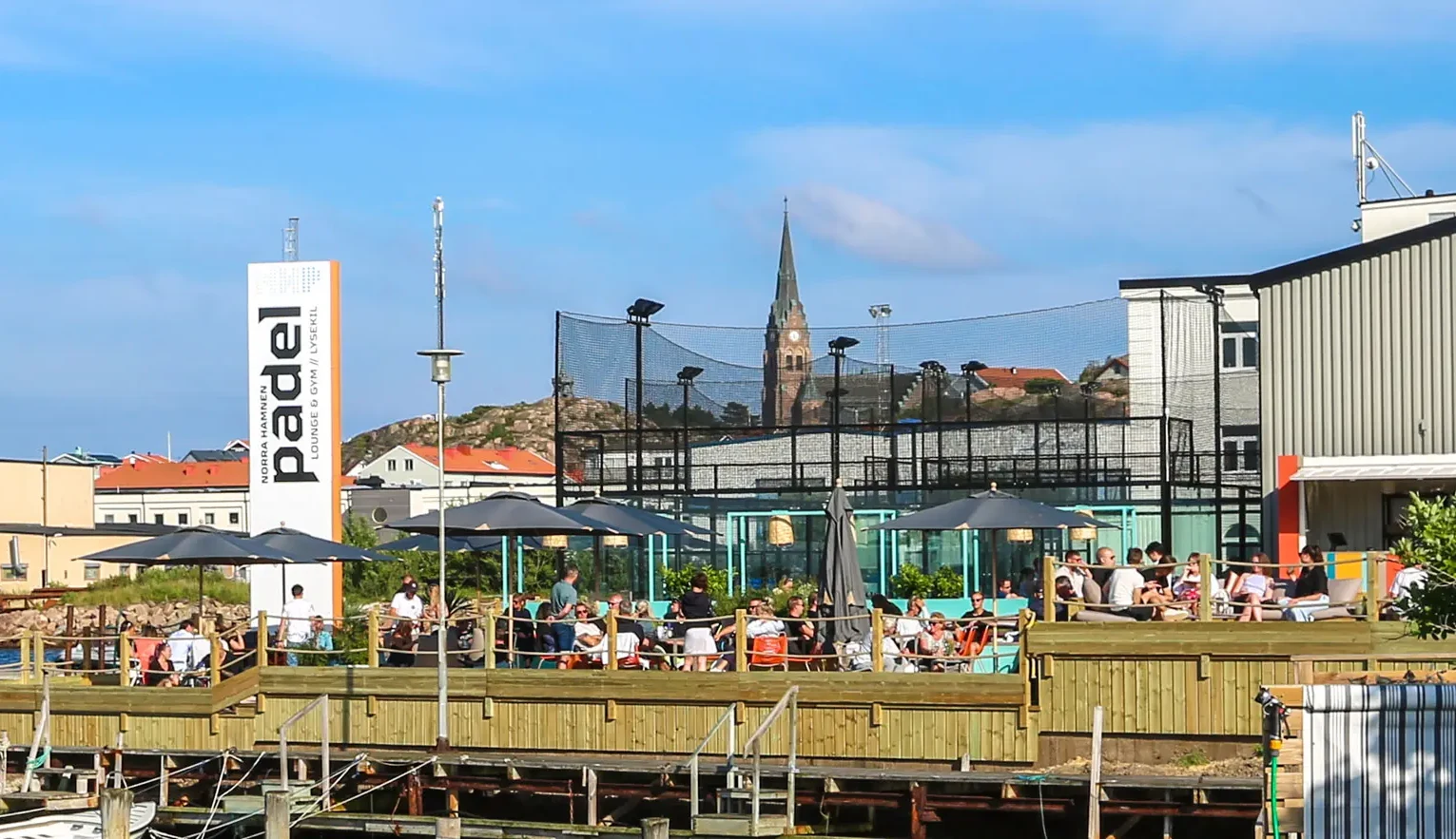 Utomhusterrassen på Arena Rinkenäs