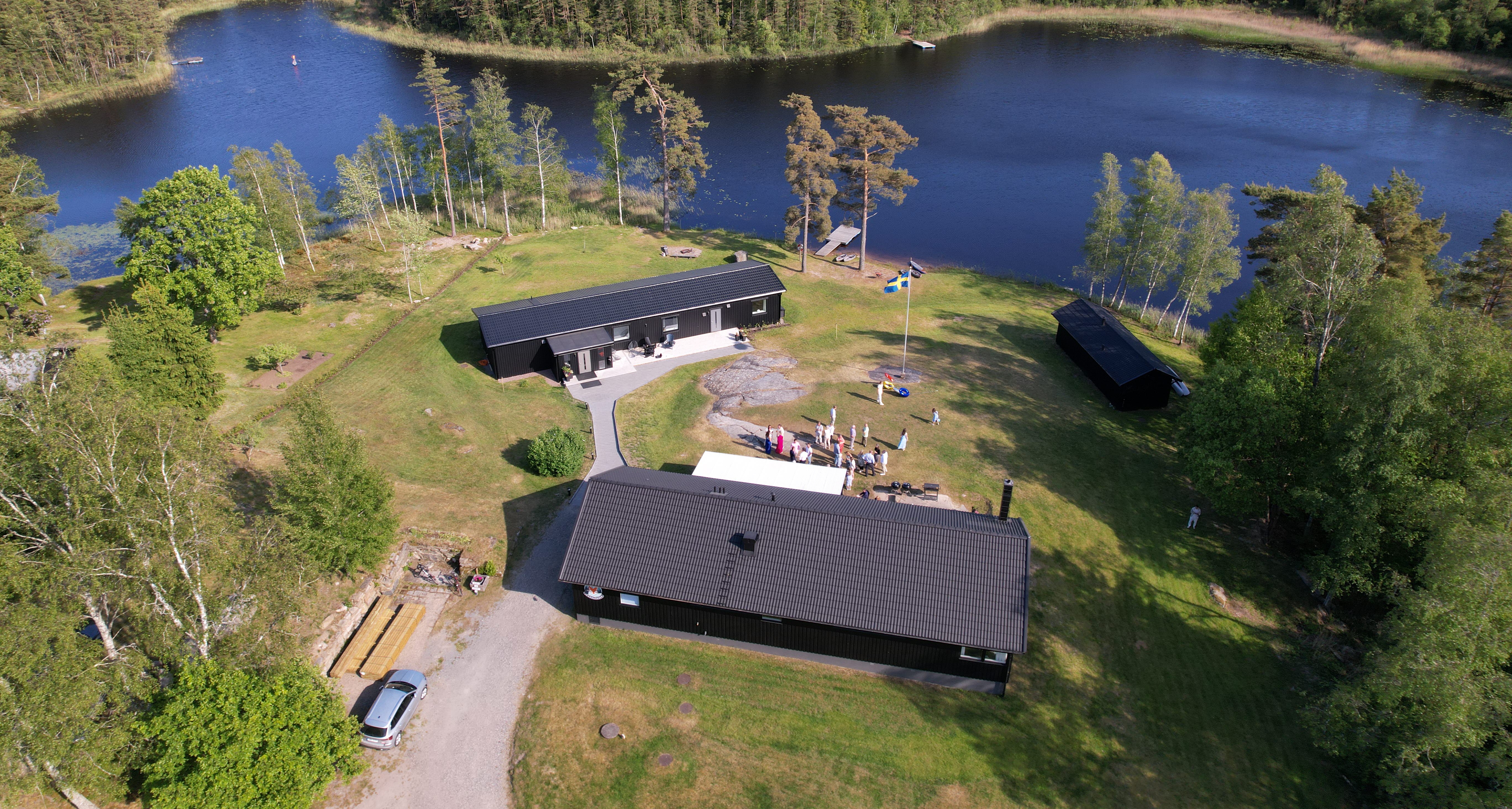 Vacker drönarbild över Gråbogården