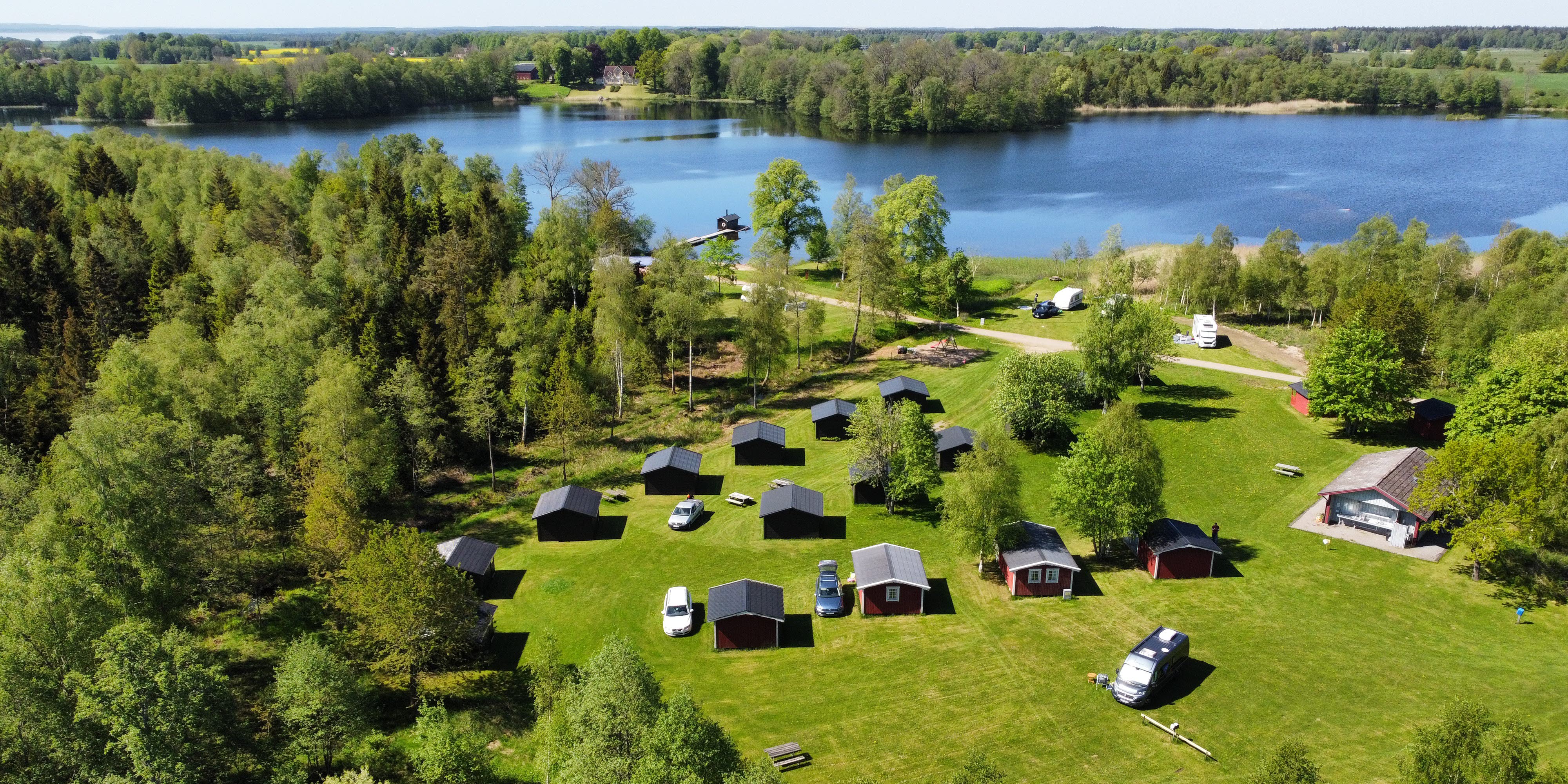 Naturskön vy över Valle Camping