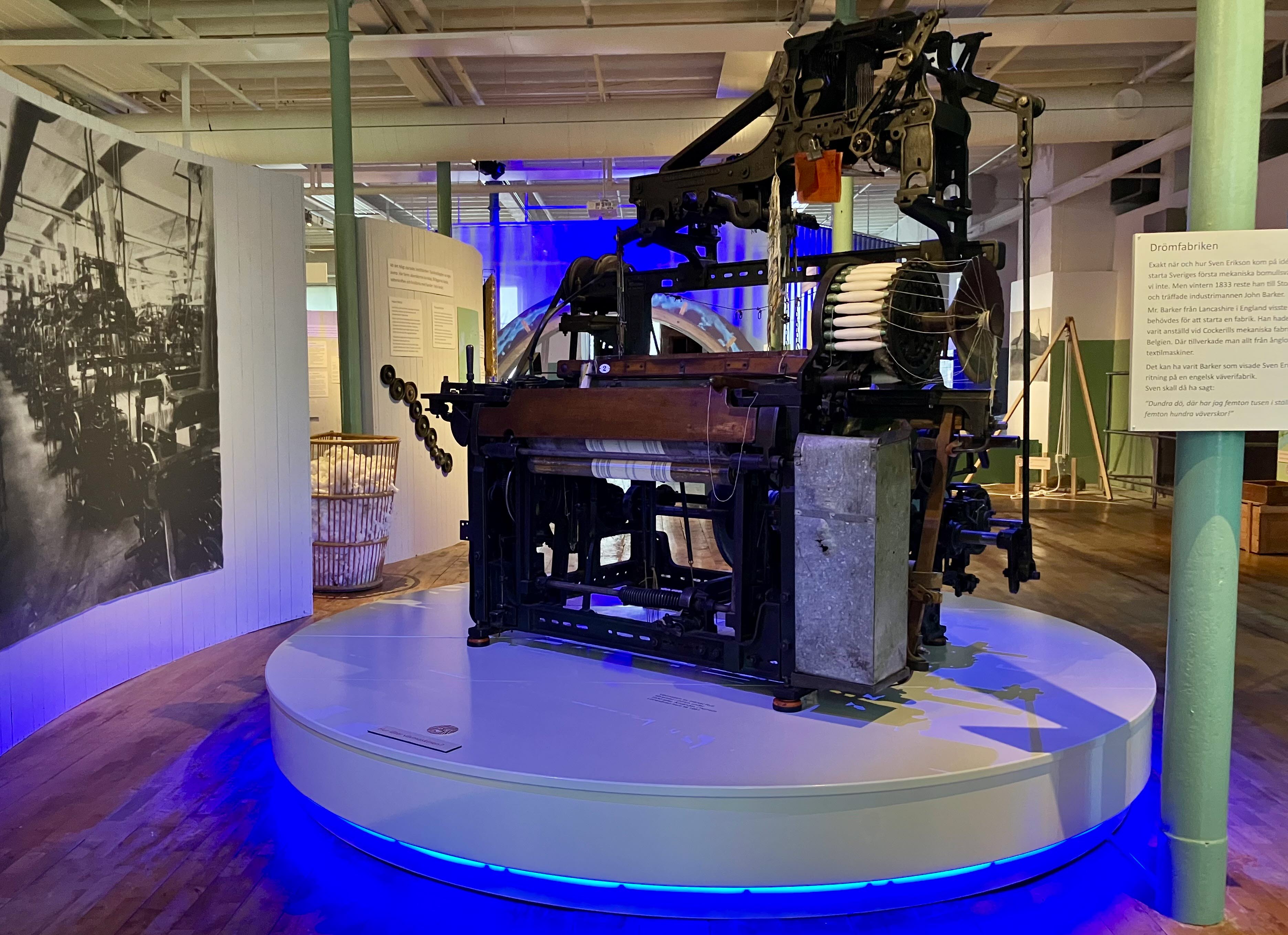 Vävmaskin på Rydals museum