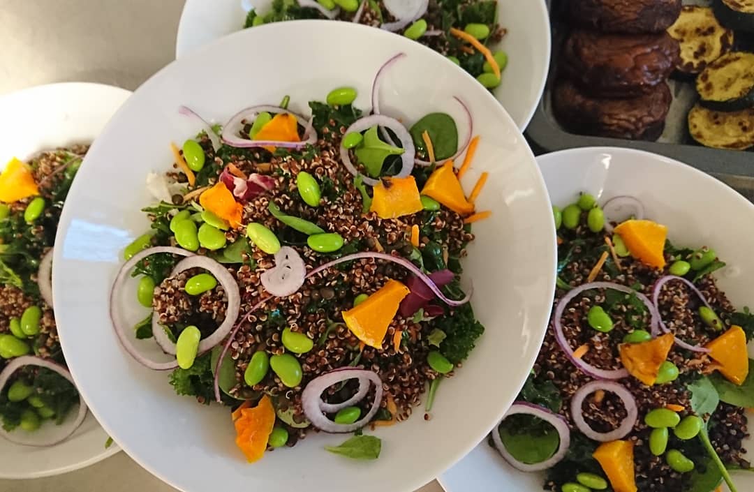 Vegetariska lunchrätter på Jonsereds trädgårdskafé