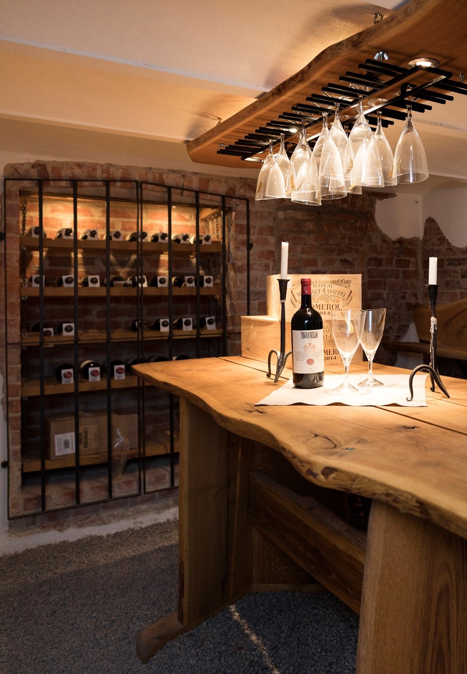 The wine cellar at Ronnums Herrgård