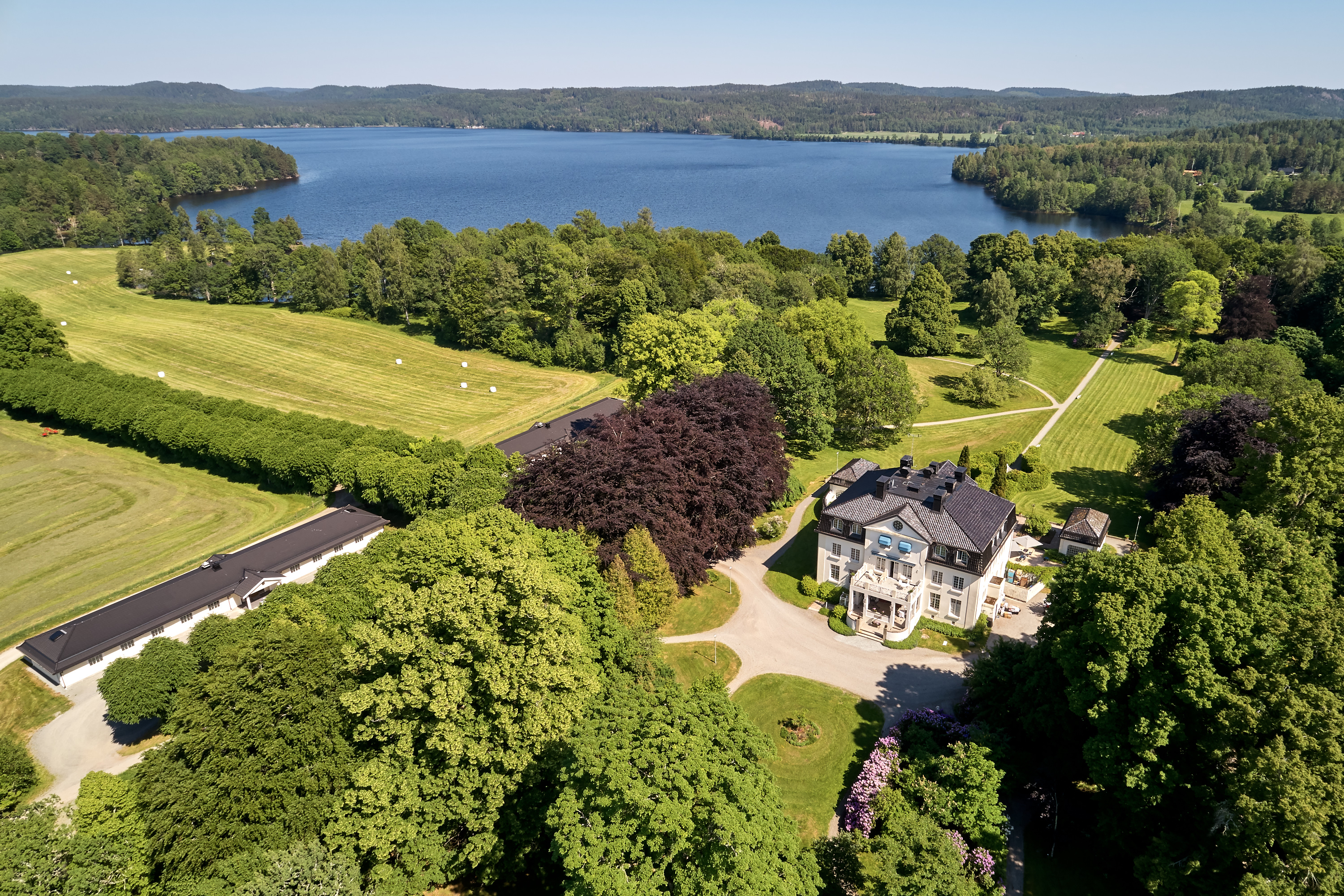 Vy över Baldersnäs Herrgård