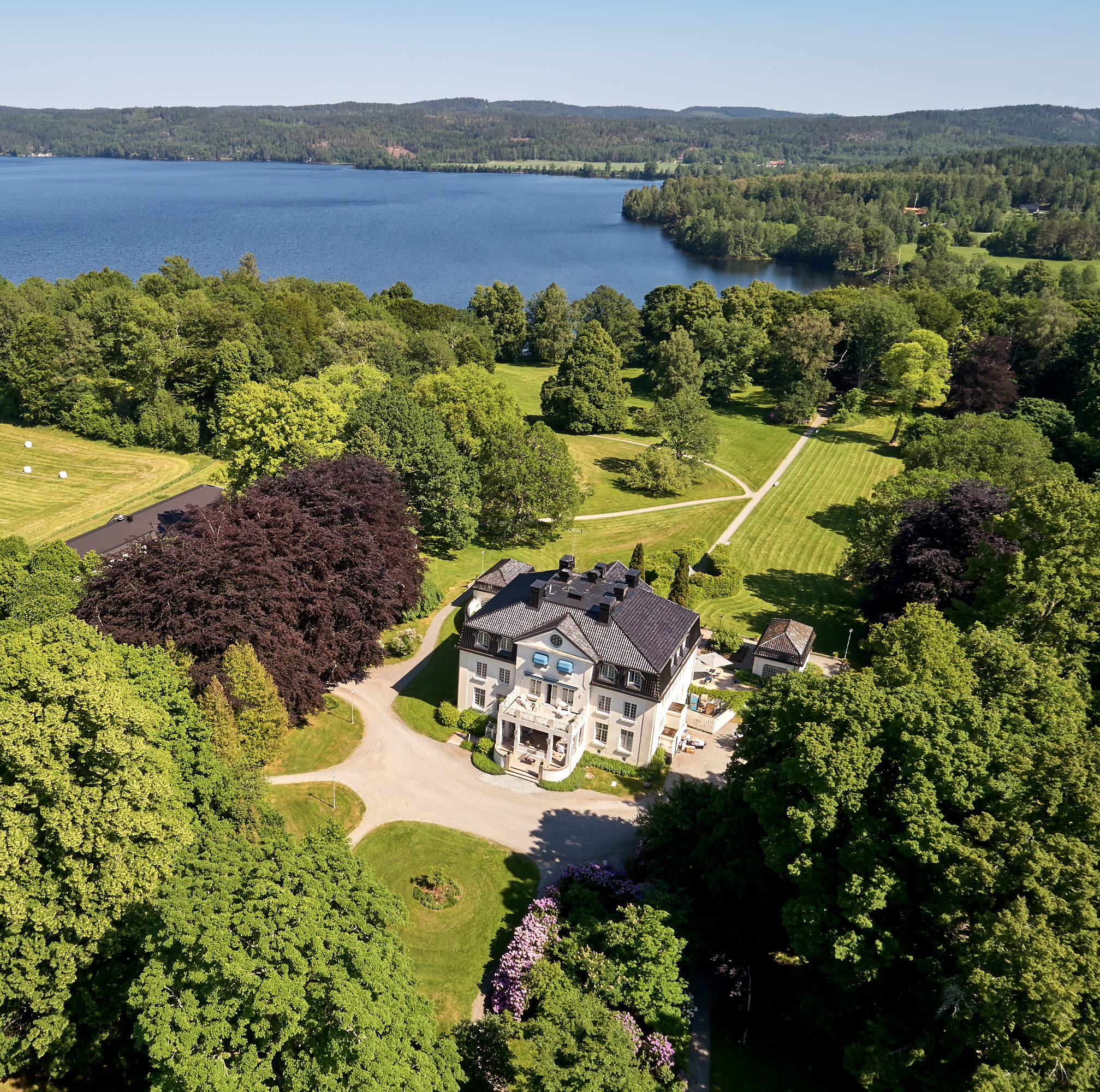 View over Baldersnäs Manor