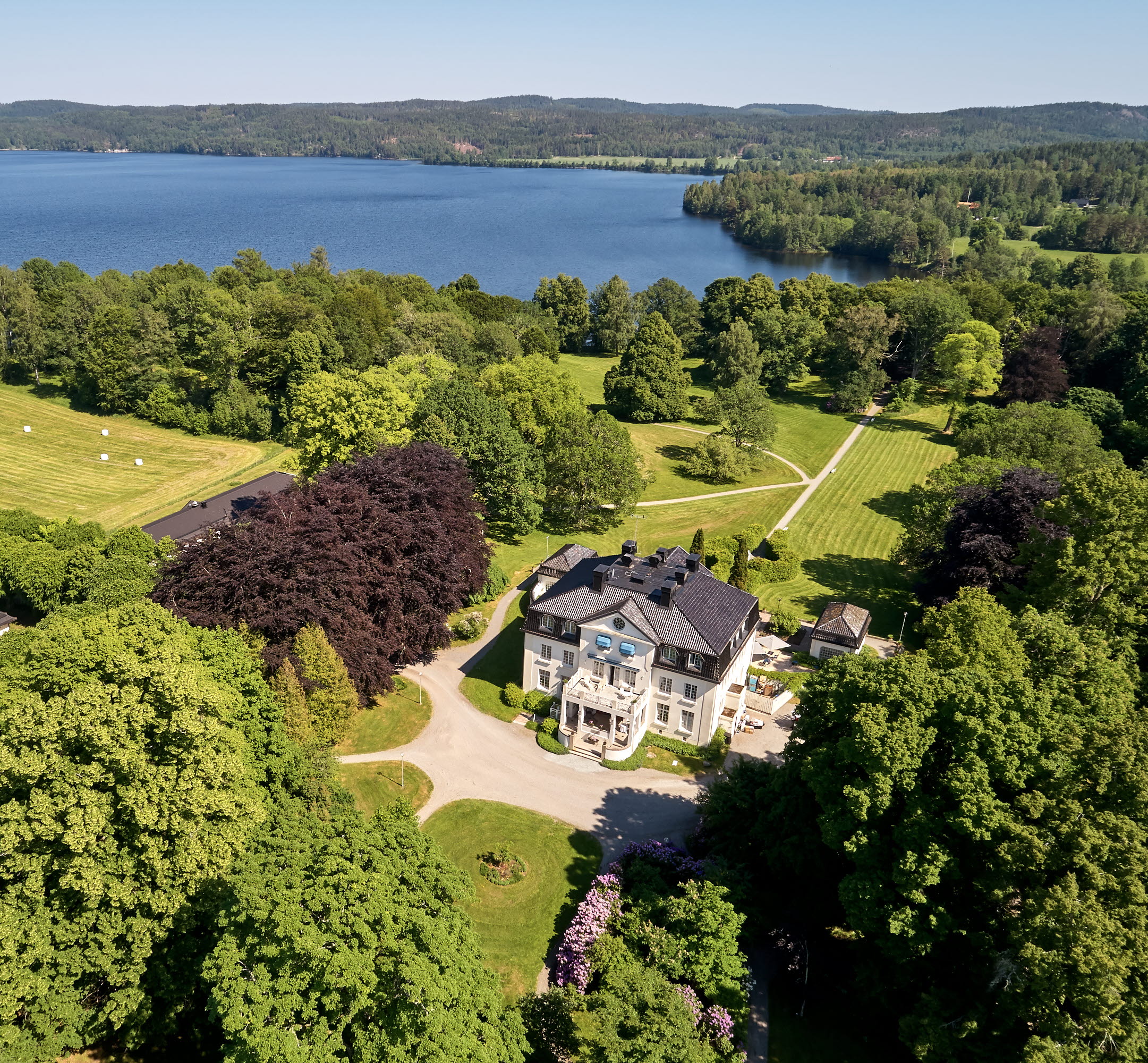 Vy över Baldersnäs Herrgård