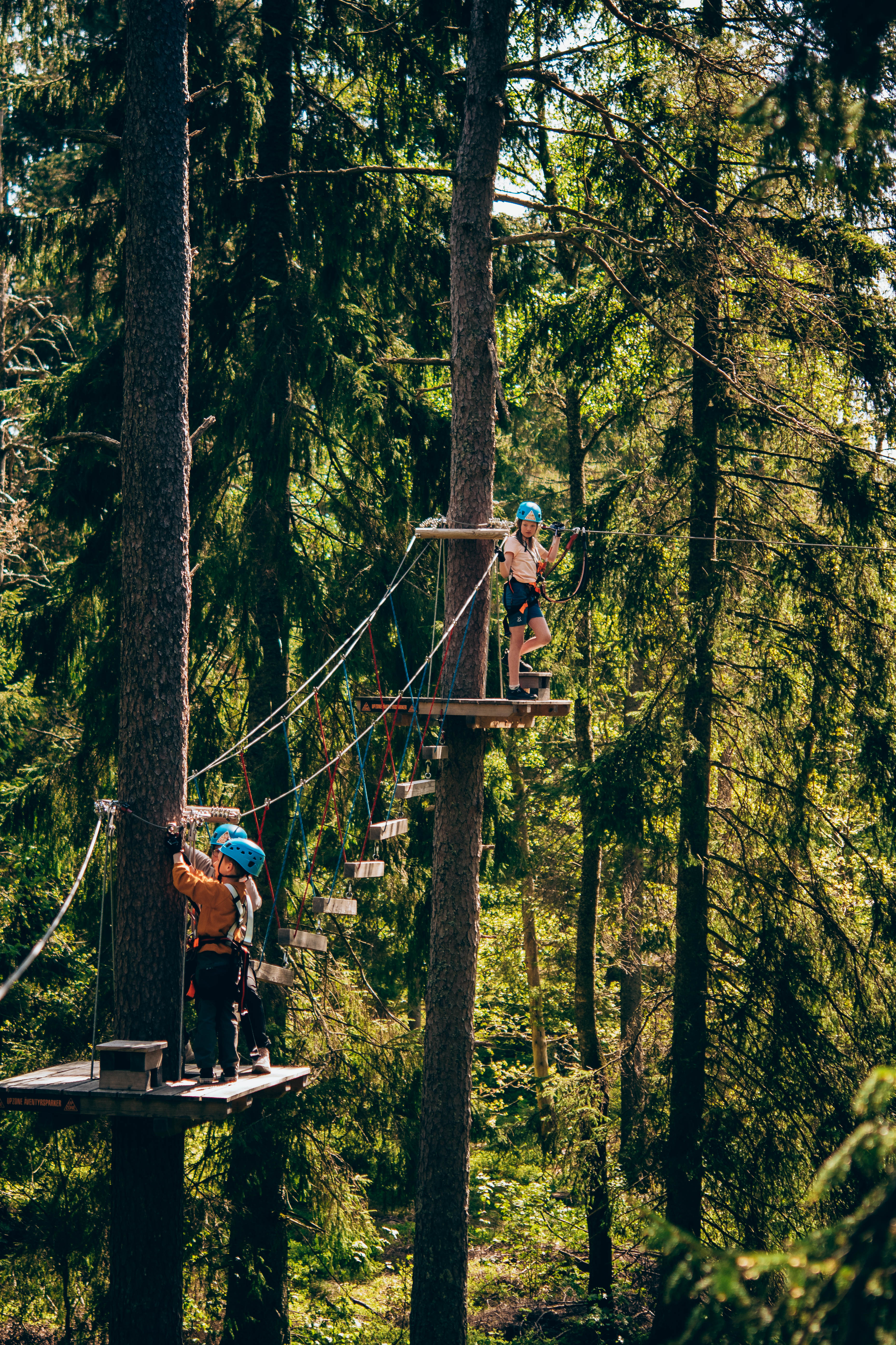 Active children climbs at Upzone.