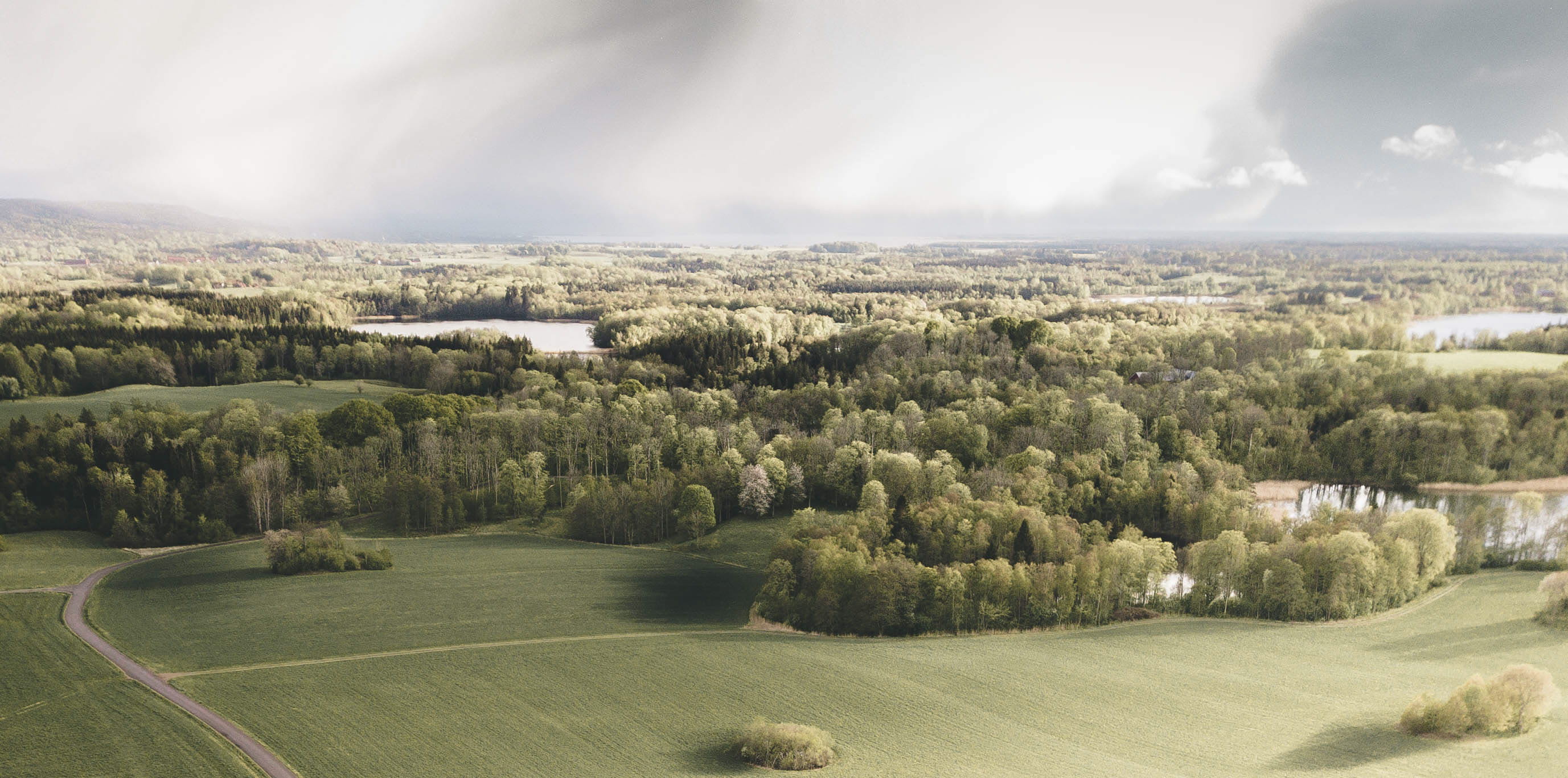 Flyg vy över Billingen