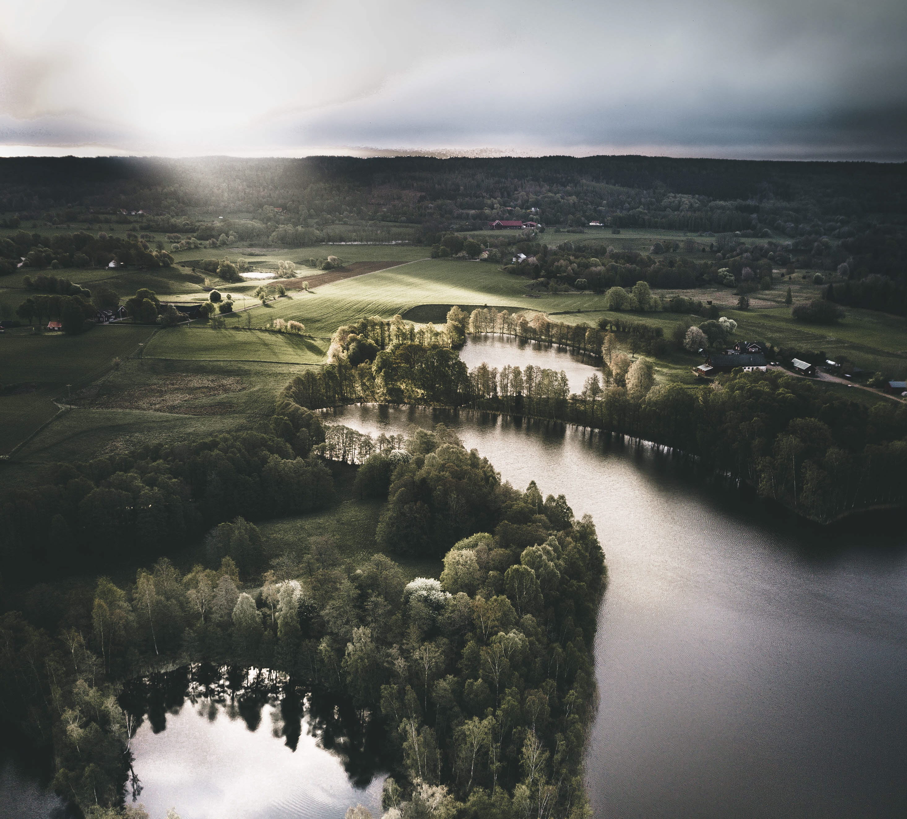 Flyg vy över Billingen