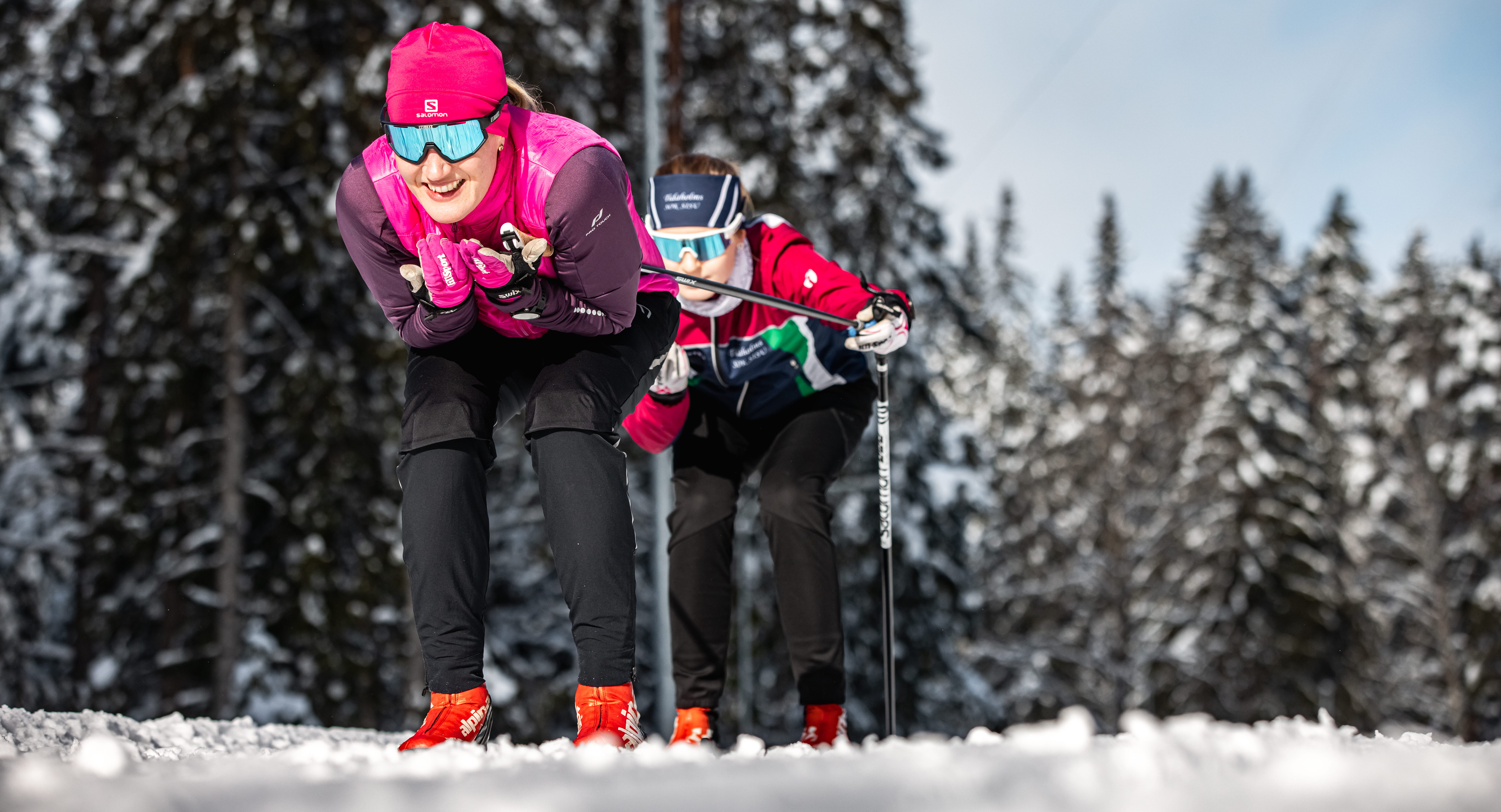 Skidåkare på Billingen