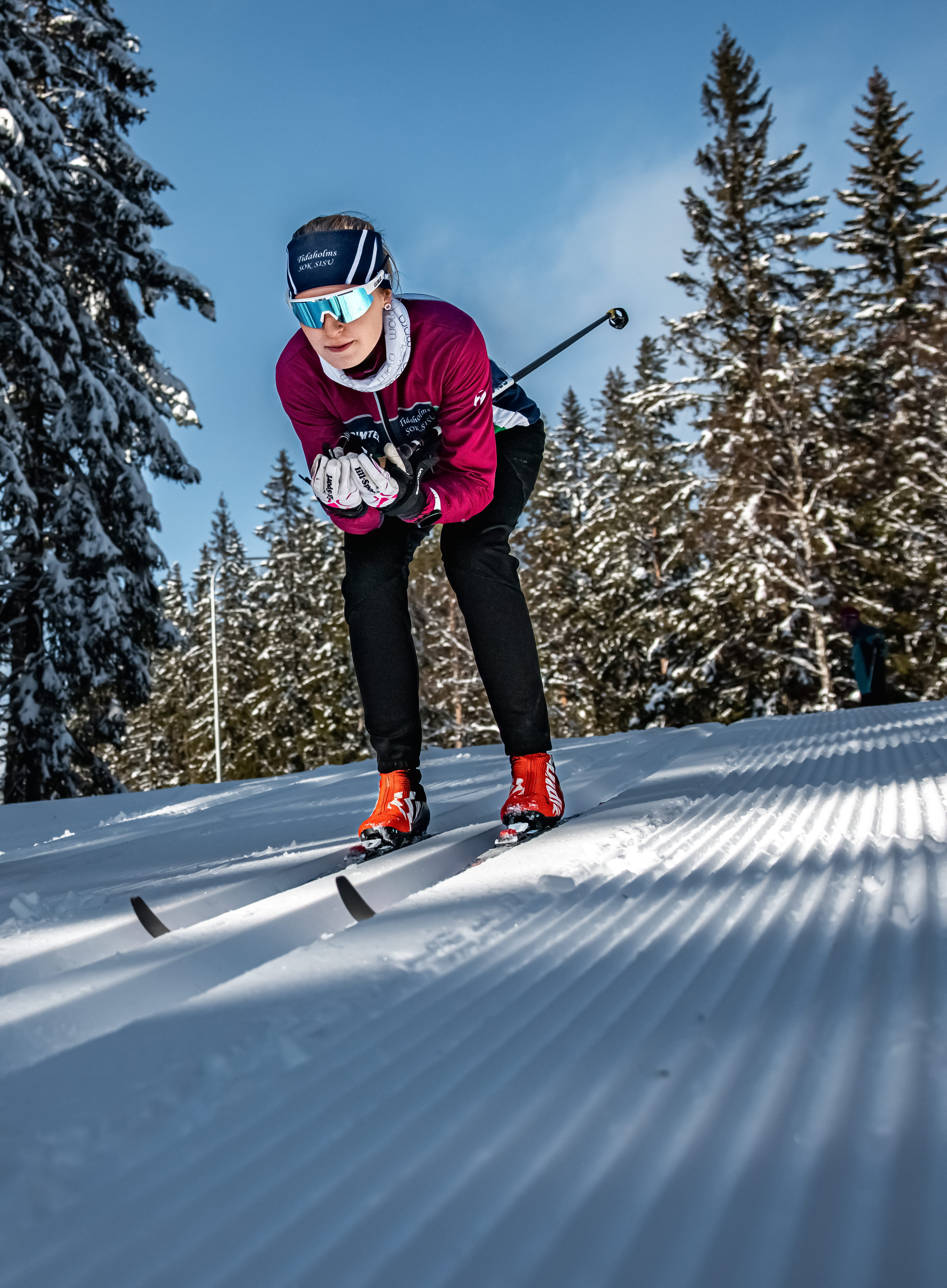 Skidåkare på Billingen