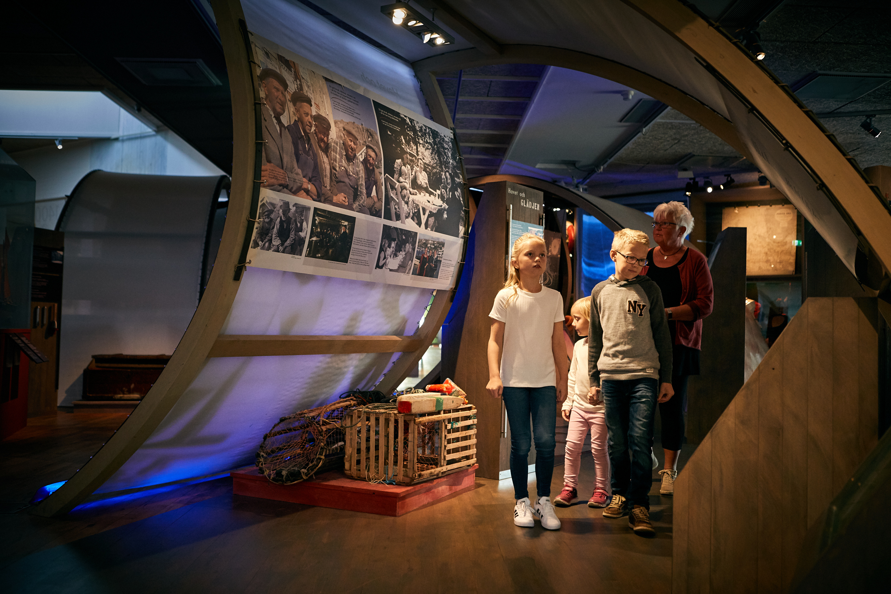 Active children at Bohusläns Museum