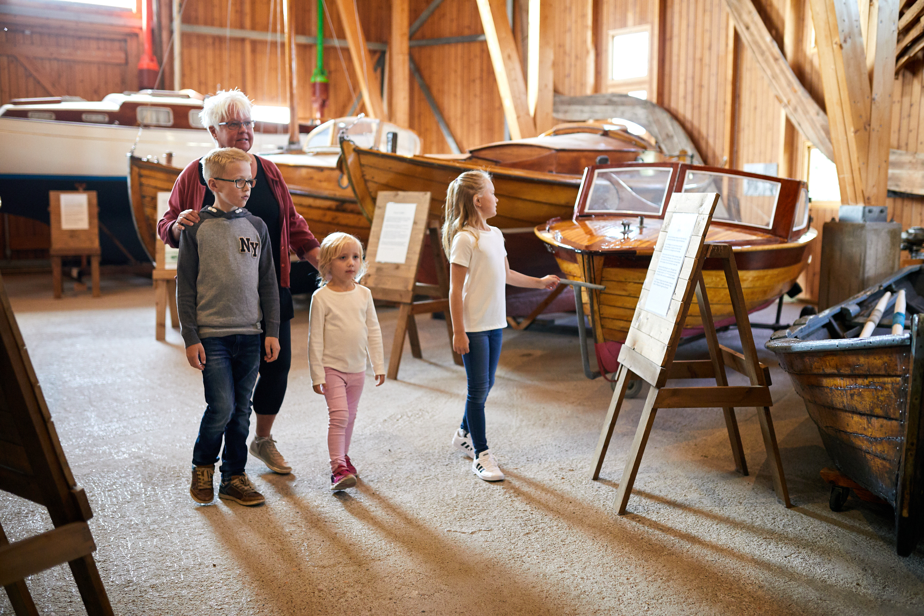 Active children at Bohusläns Museum