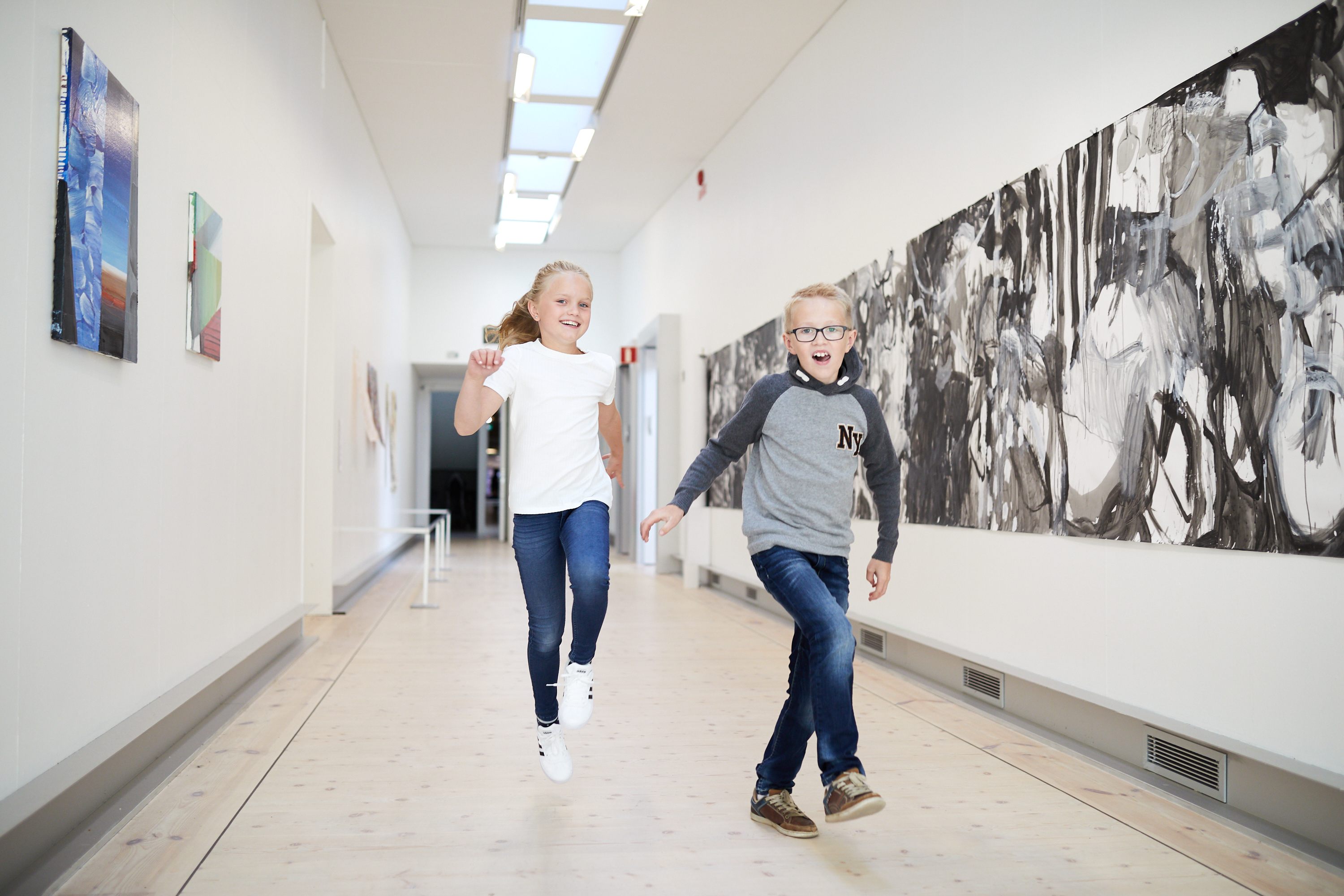 Barn aktiverar sig på Bohusläns Museum