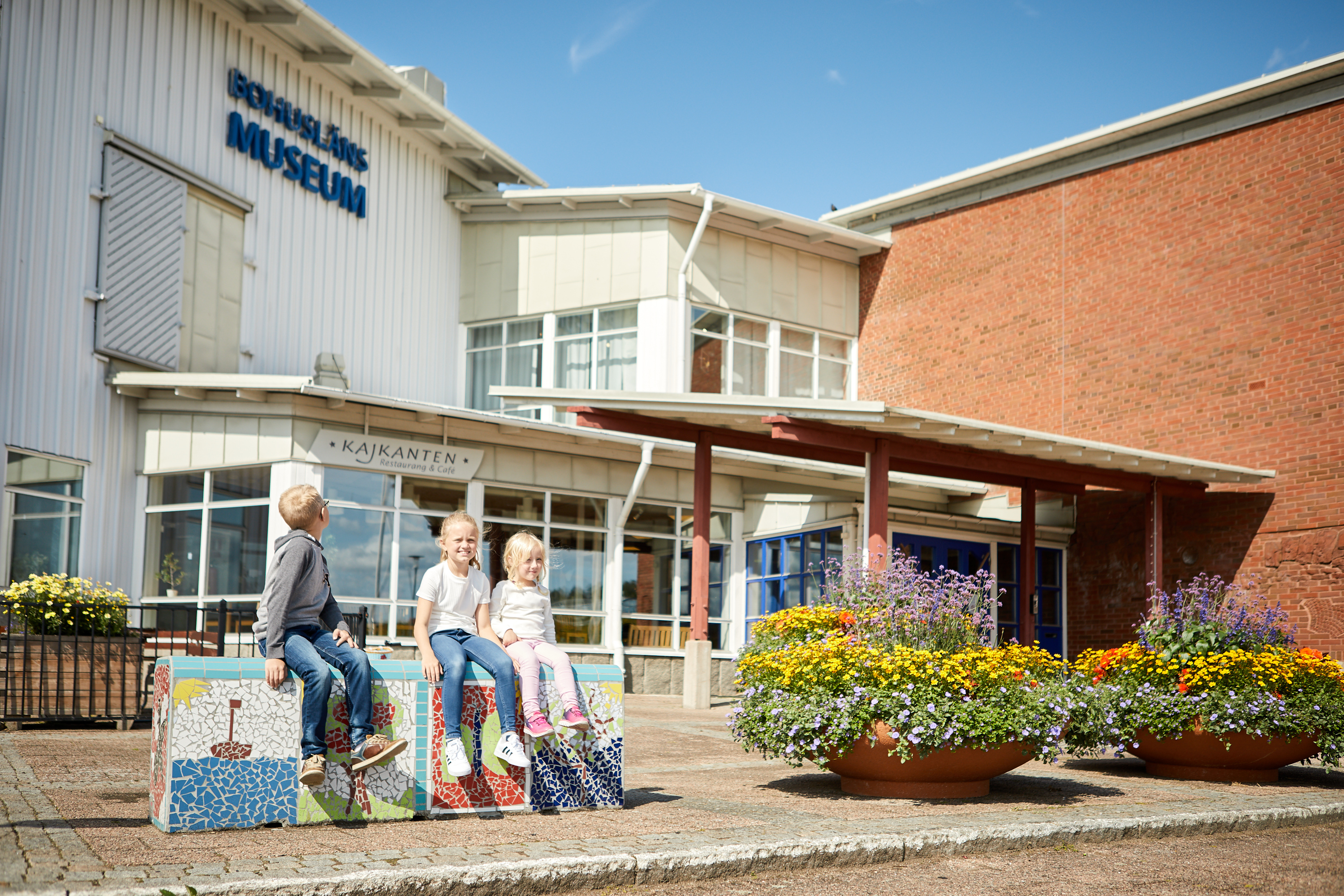 Barn aktiverar sig på Bohusläns Museum