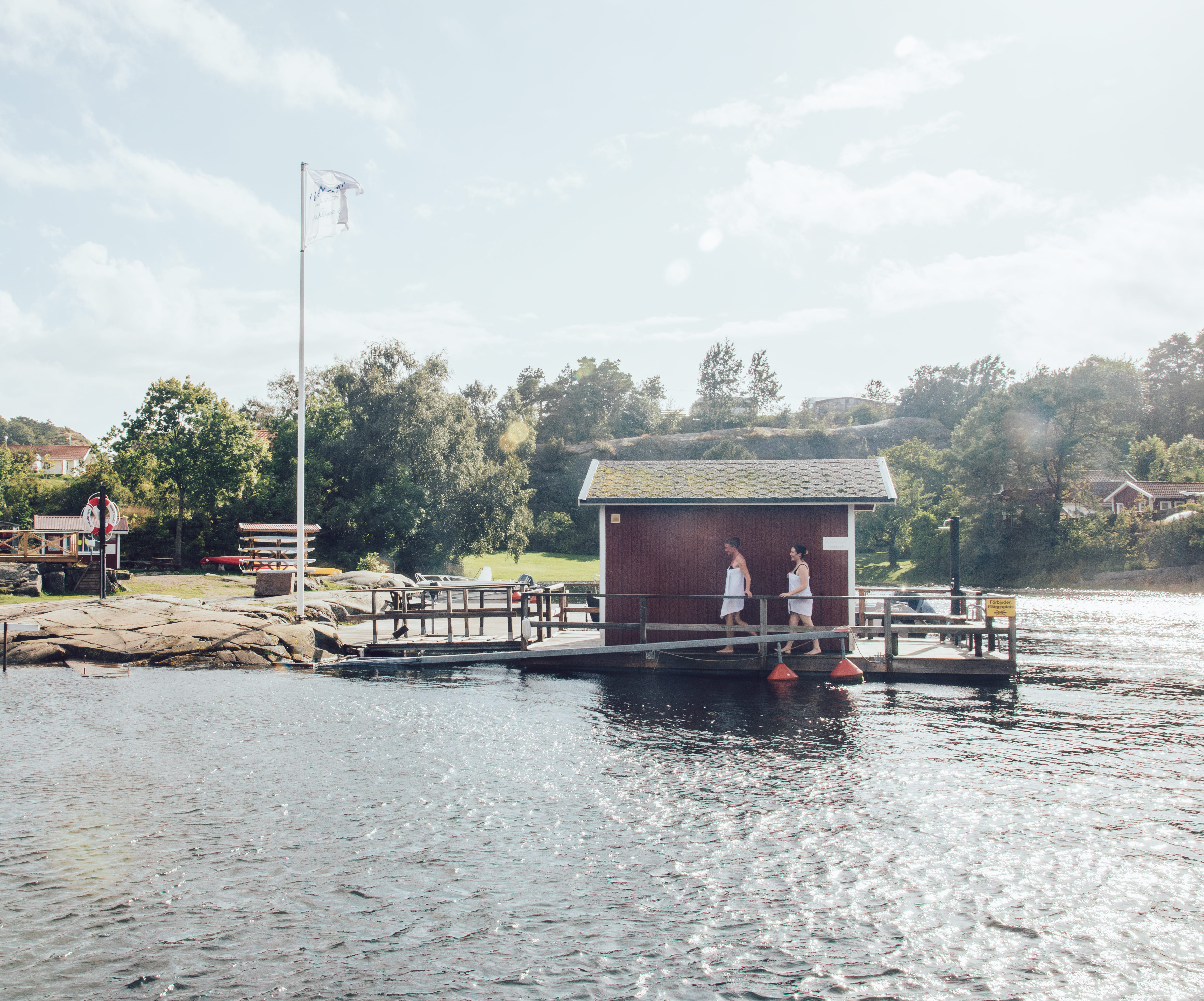 Sauna by the sea.