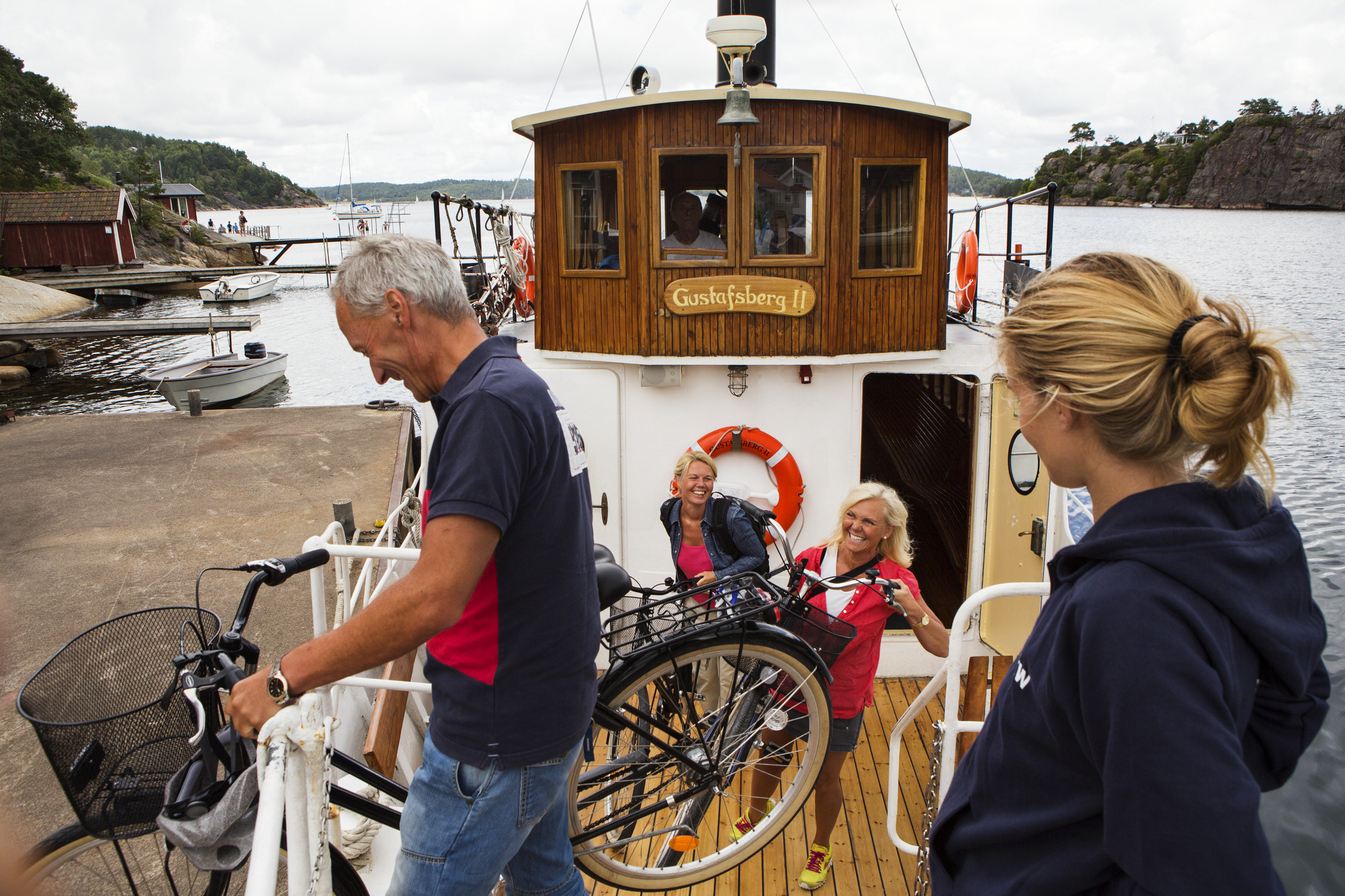 cykel på båtfärja