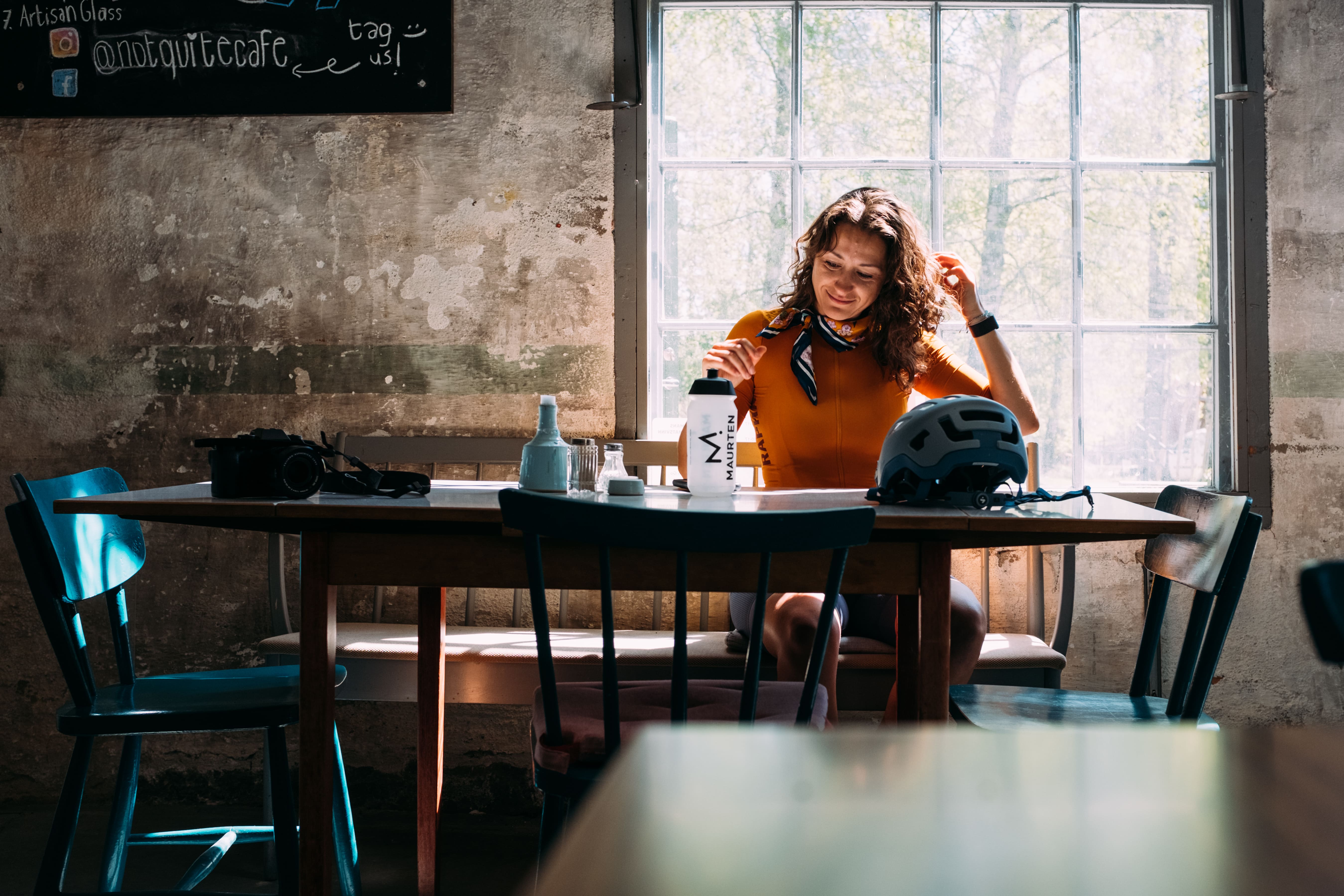 Woman taking a break in Dalsland
