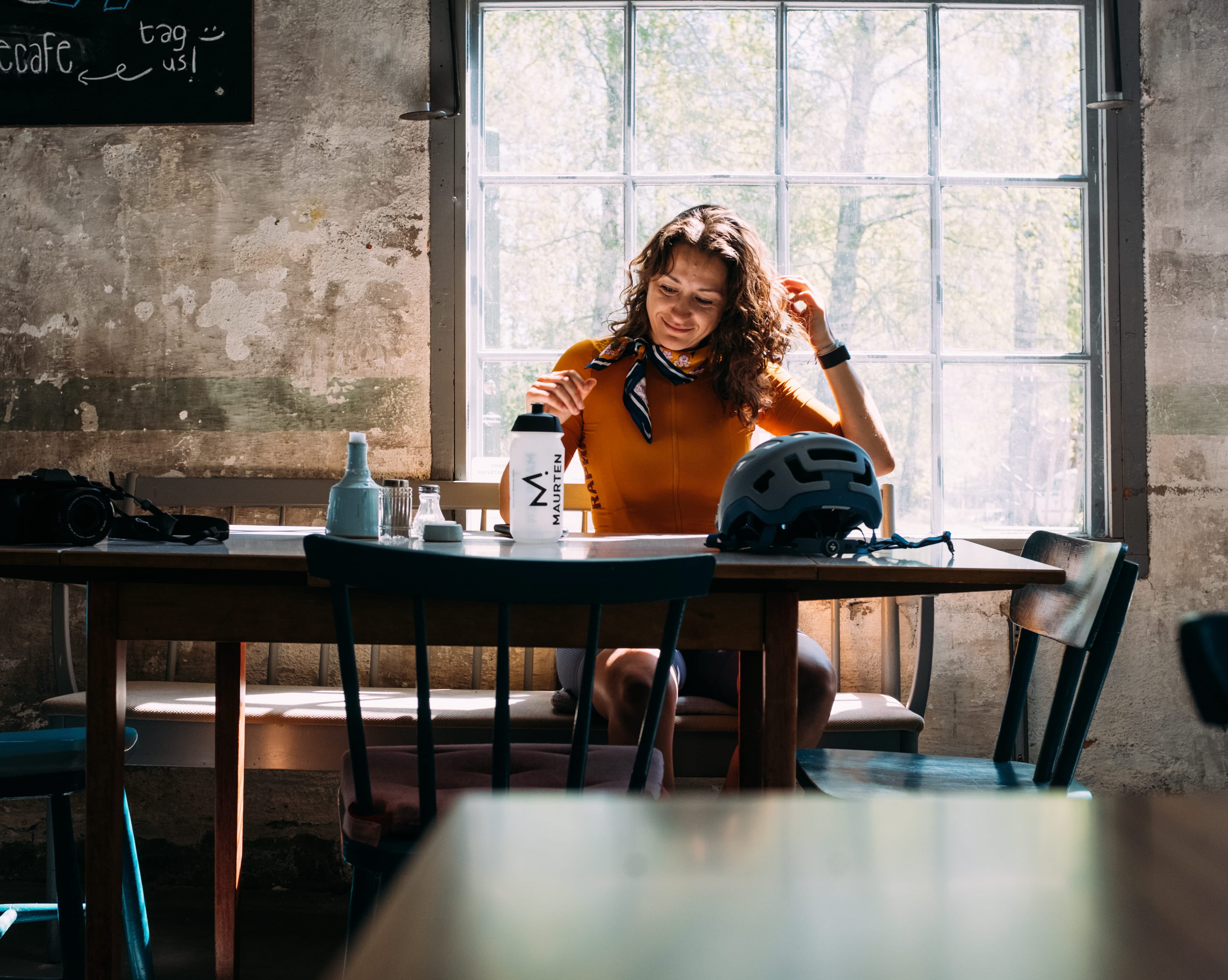 Woman taking a break in Dalsland