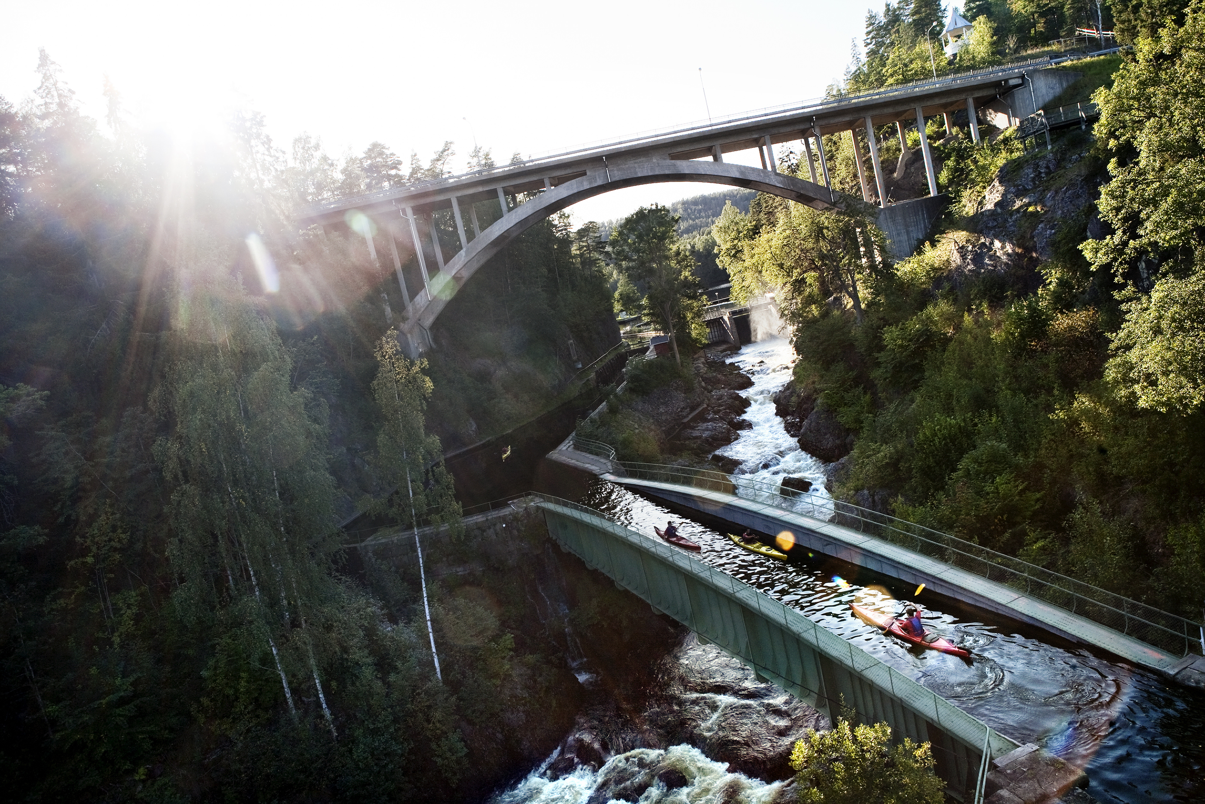 Dalsland Canal and aqueduct