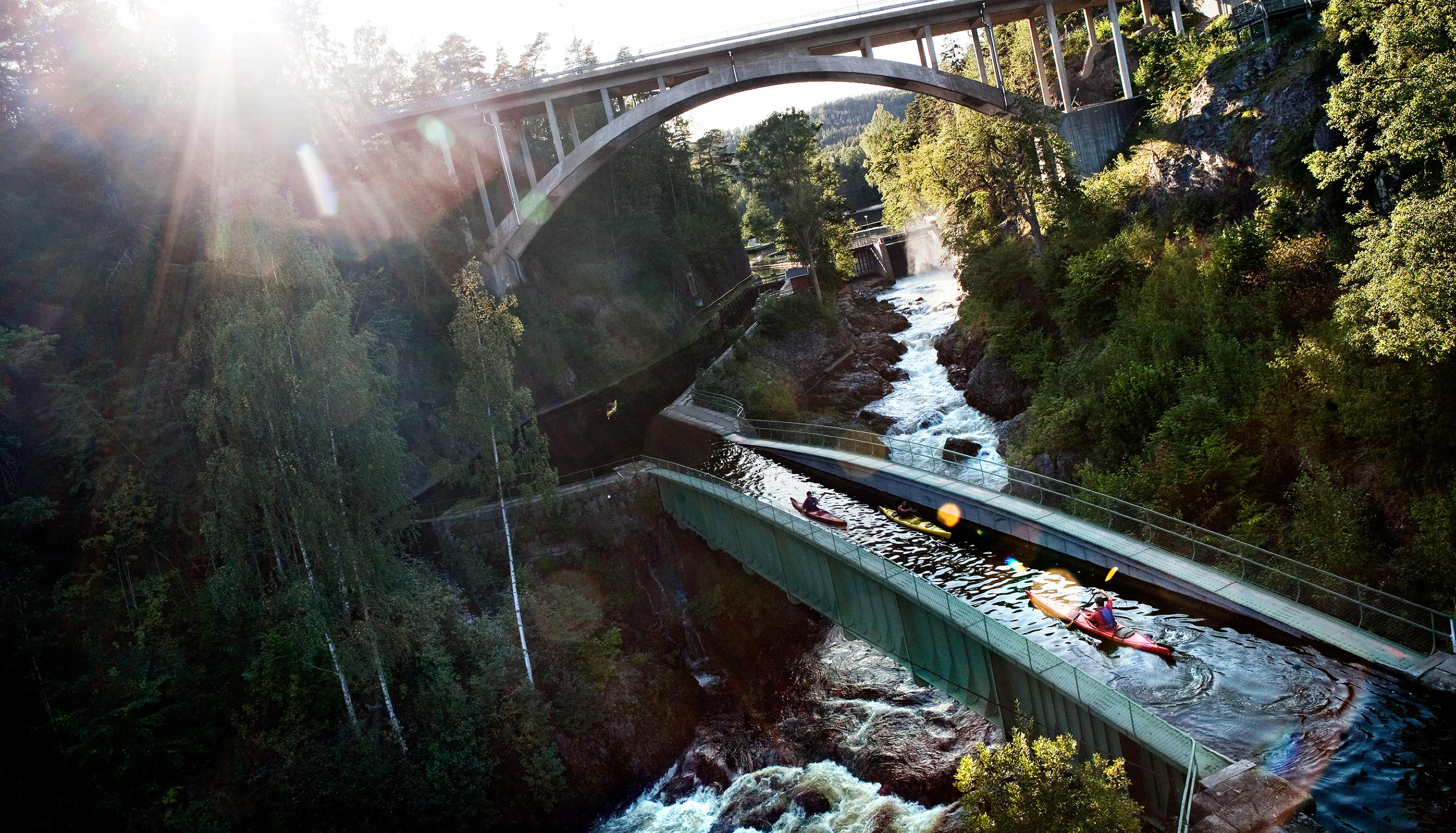 Dalsland Canal and aqueduct