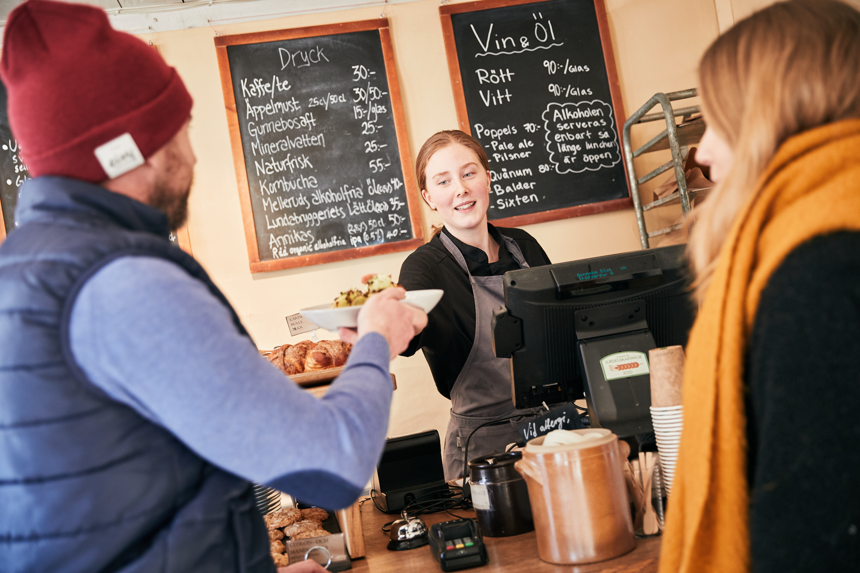 Fika ute vid Gunnebo Slott