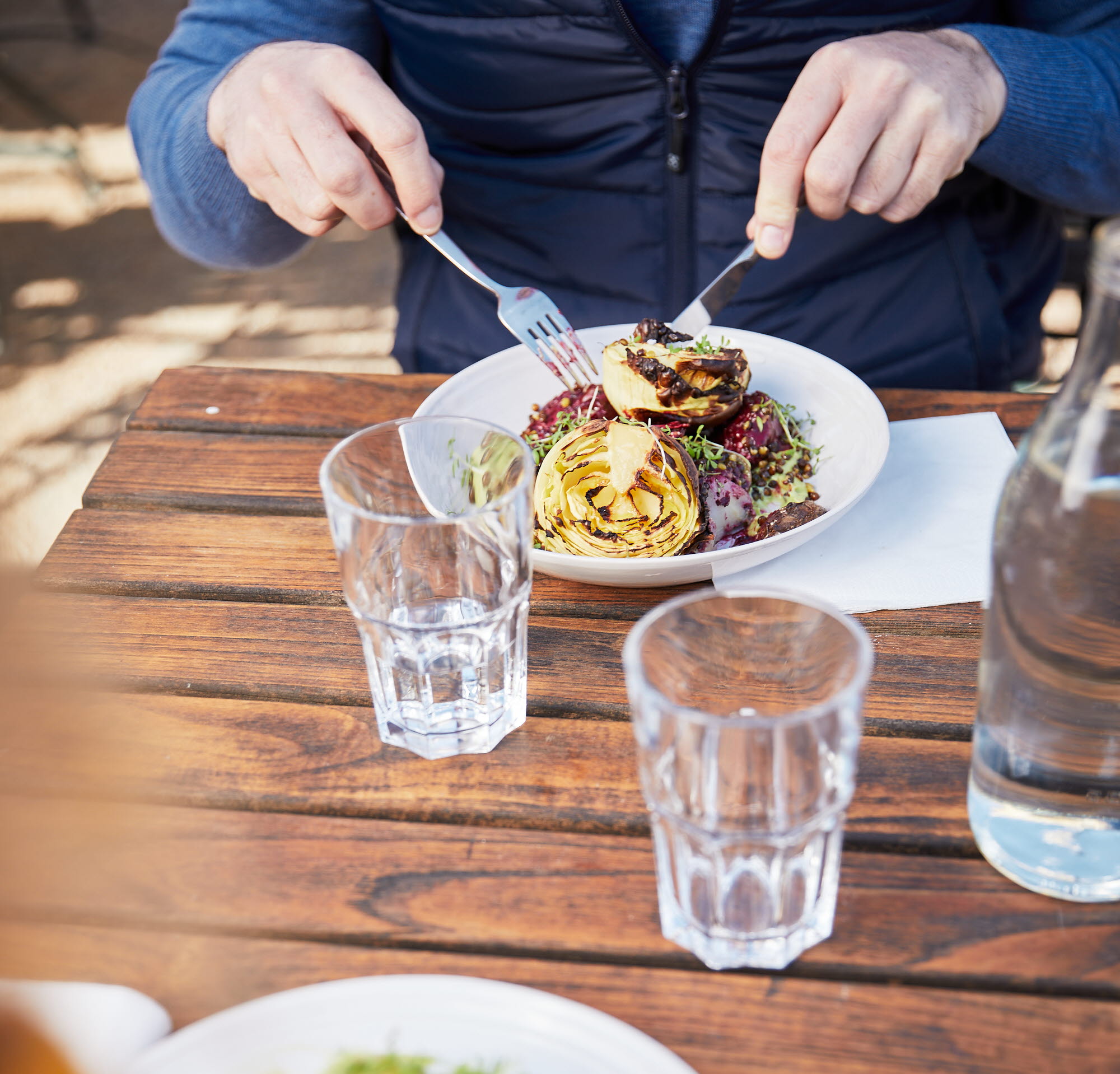 Fika ute vid Gunnebo Slott