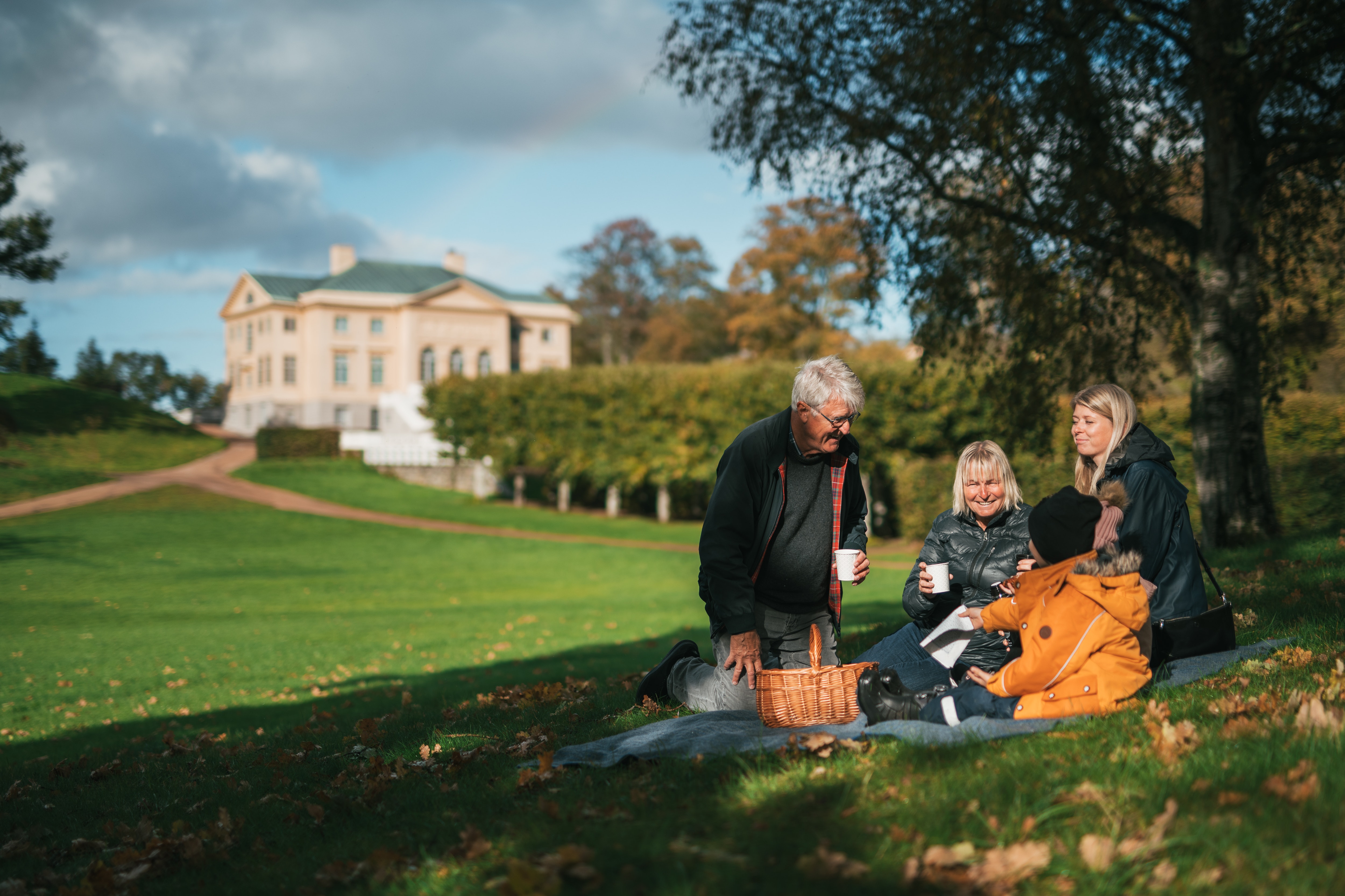 Family at Gunnebo Castle