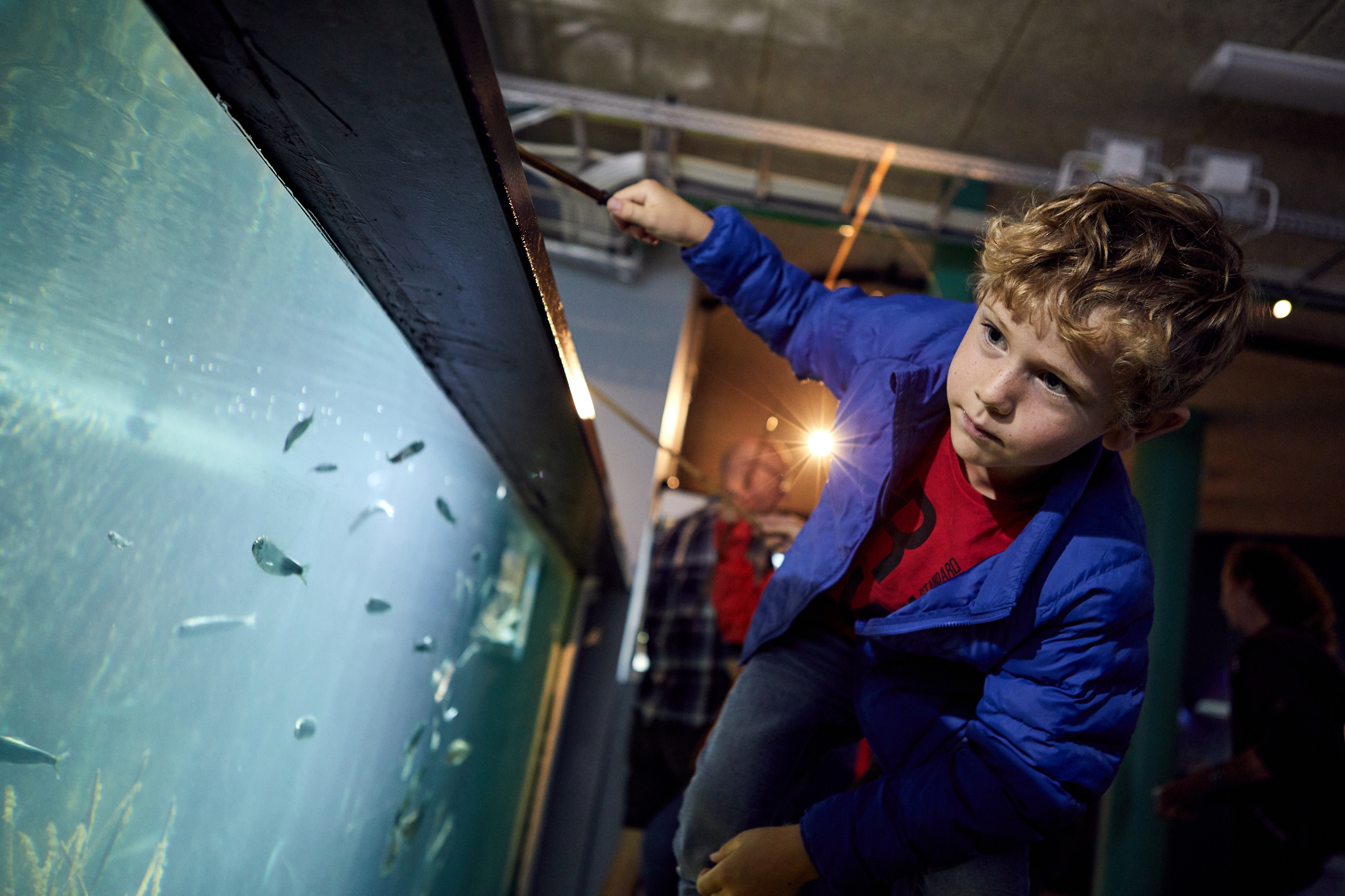 Barn aktiverar sig på Havets Hus