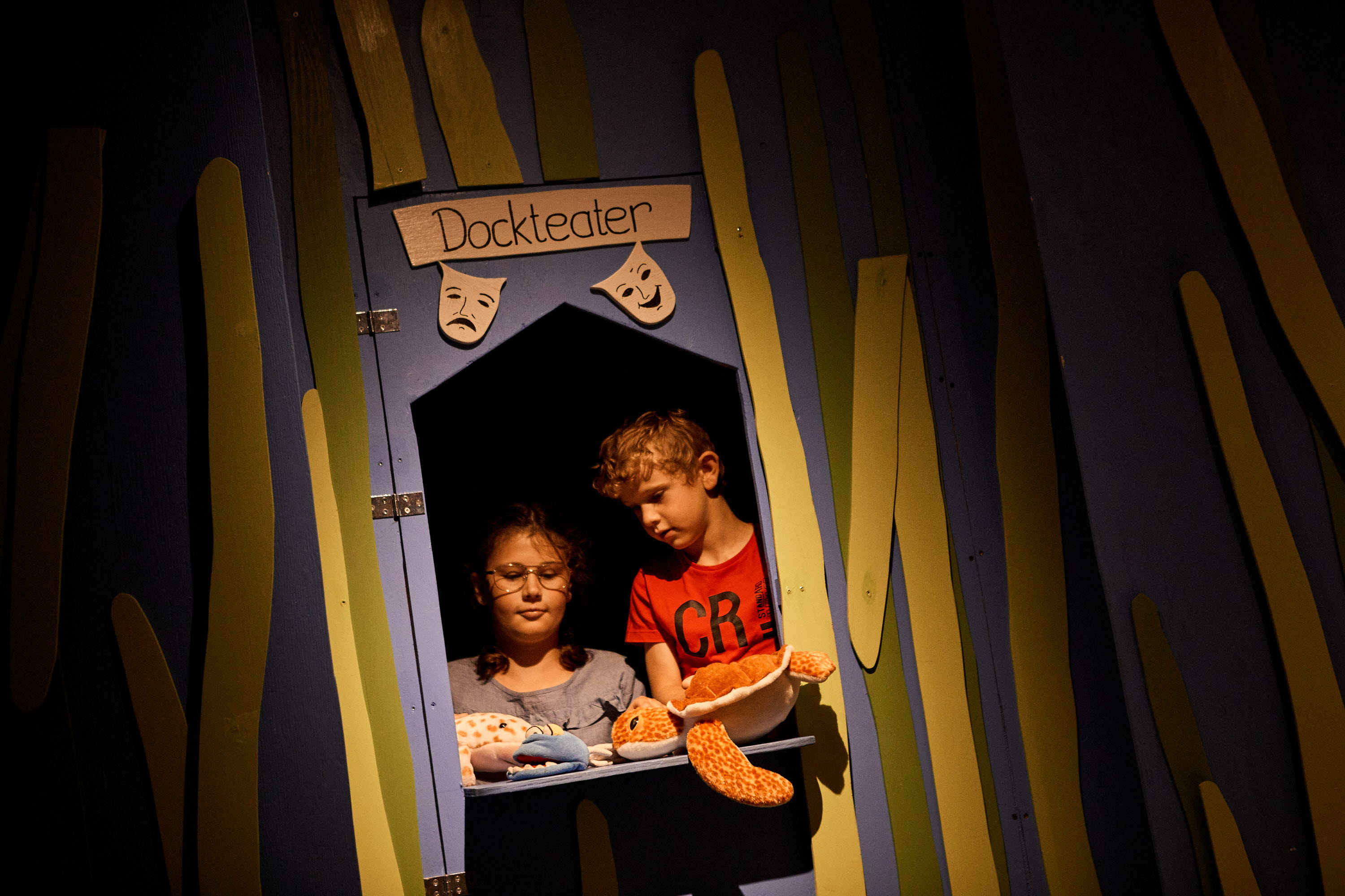 Barn aktiverar sig på Havets Hus