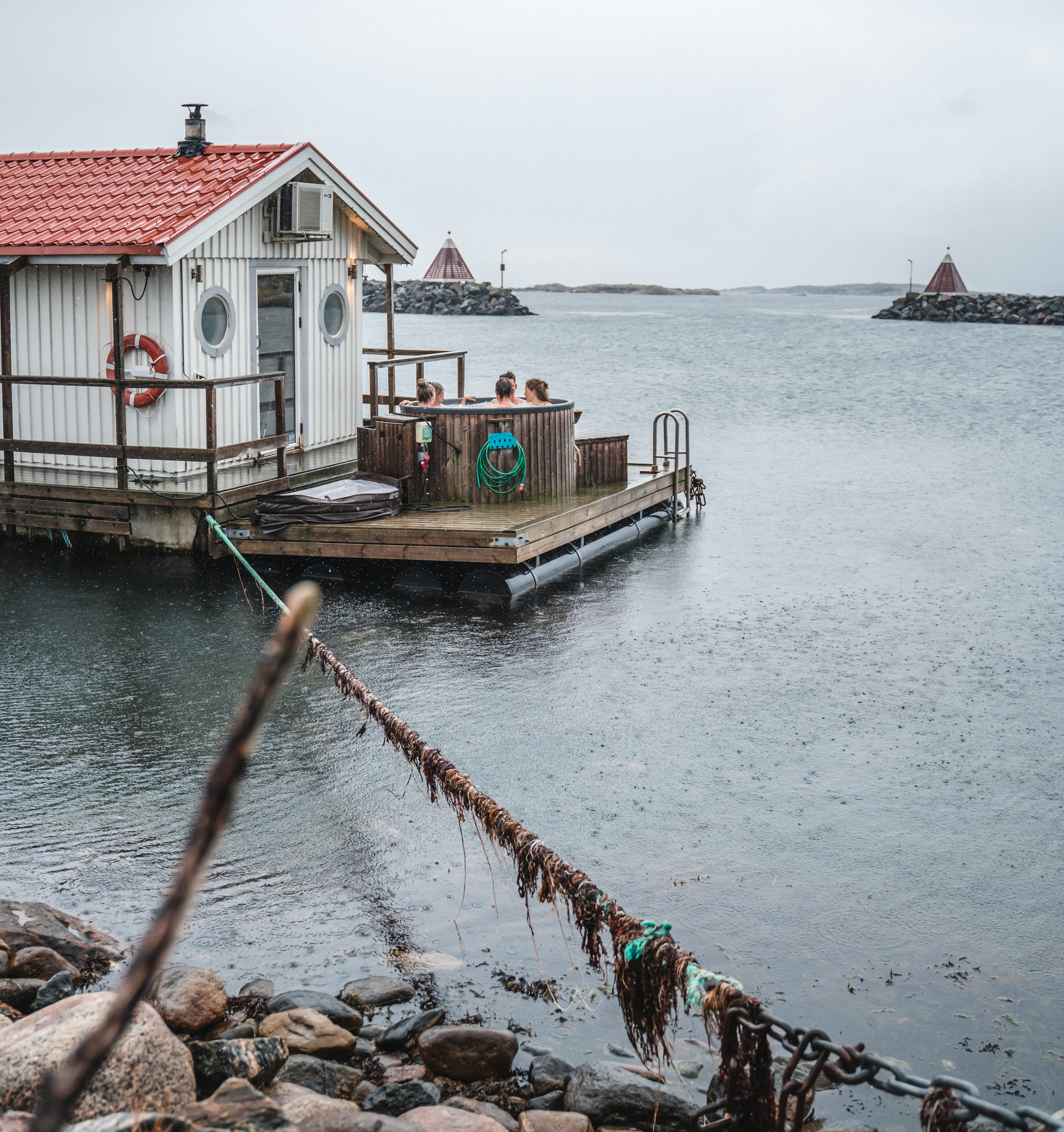 Människor upplever Kajkanten Vrångö