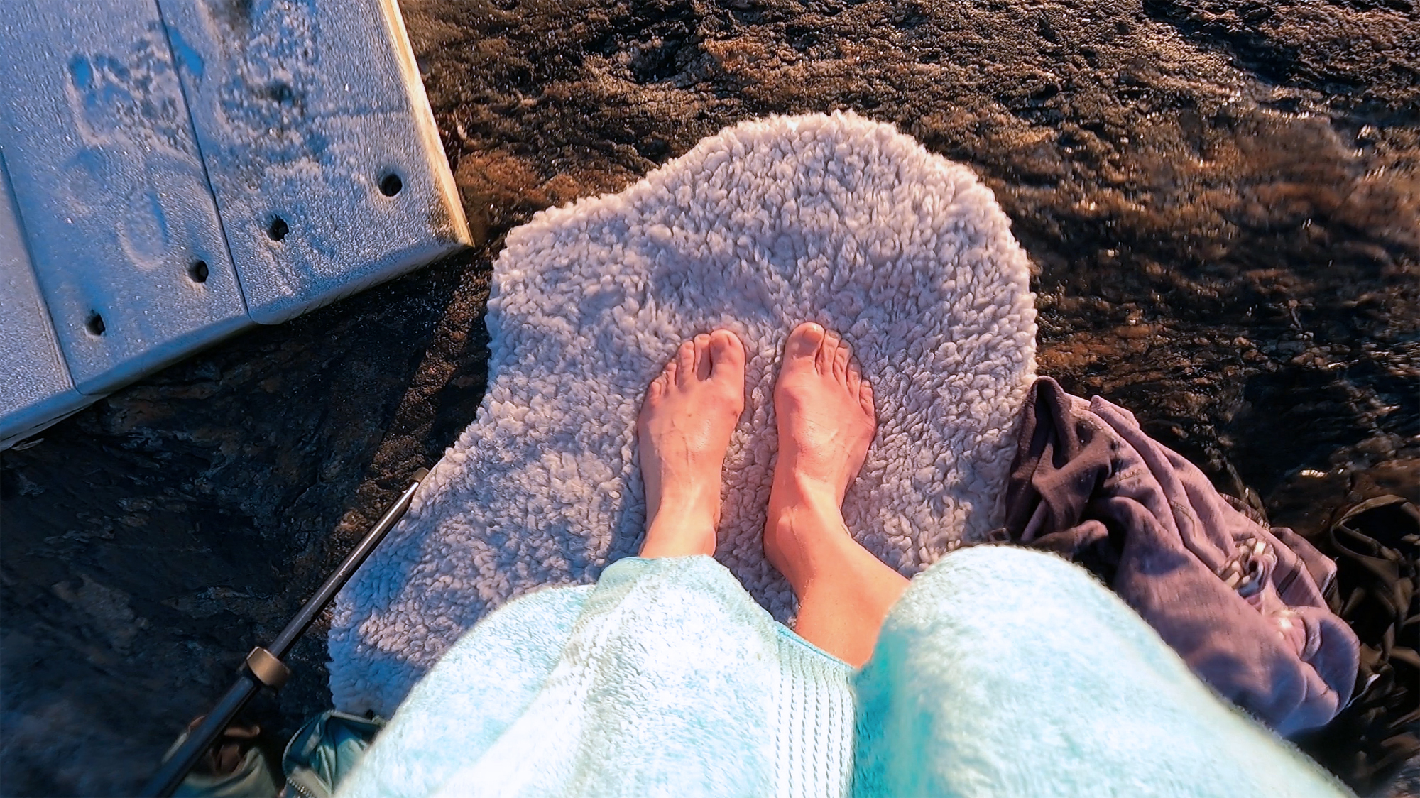 Vinterbad på Öckeröarna