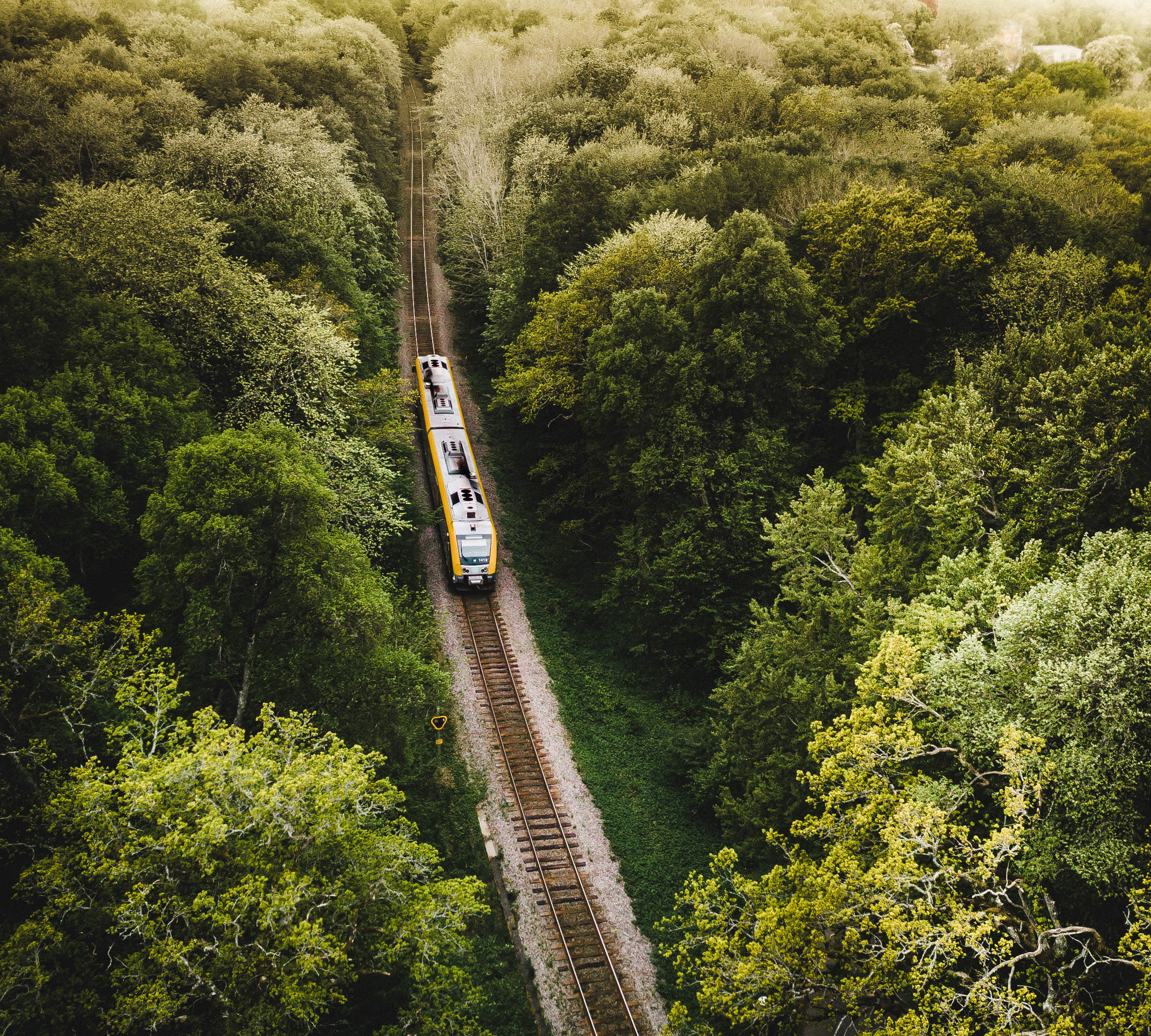 Tåg genom Kinnekulle