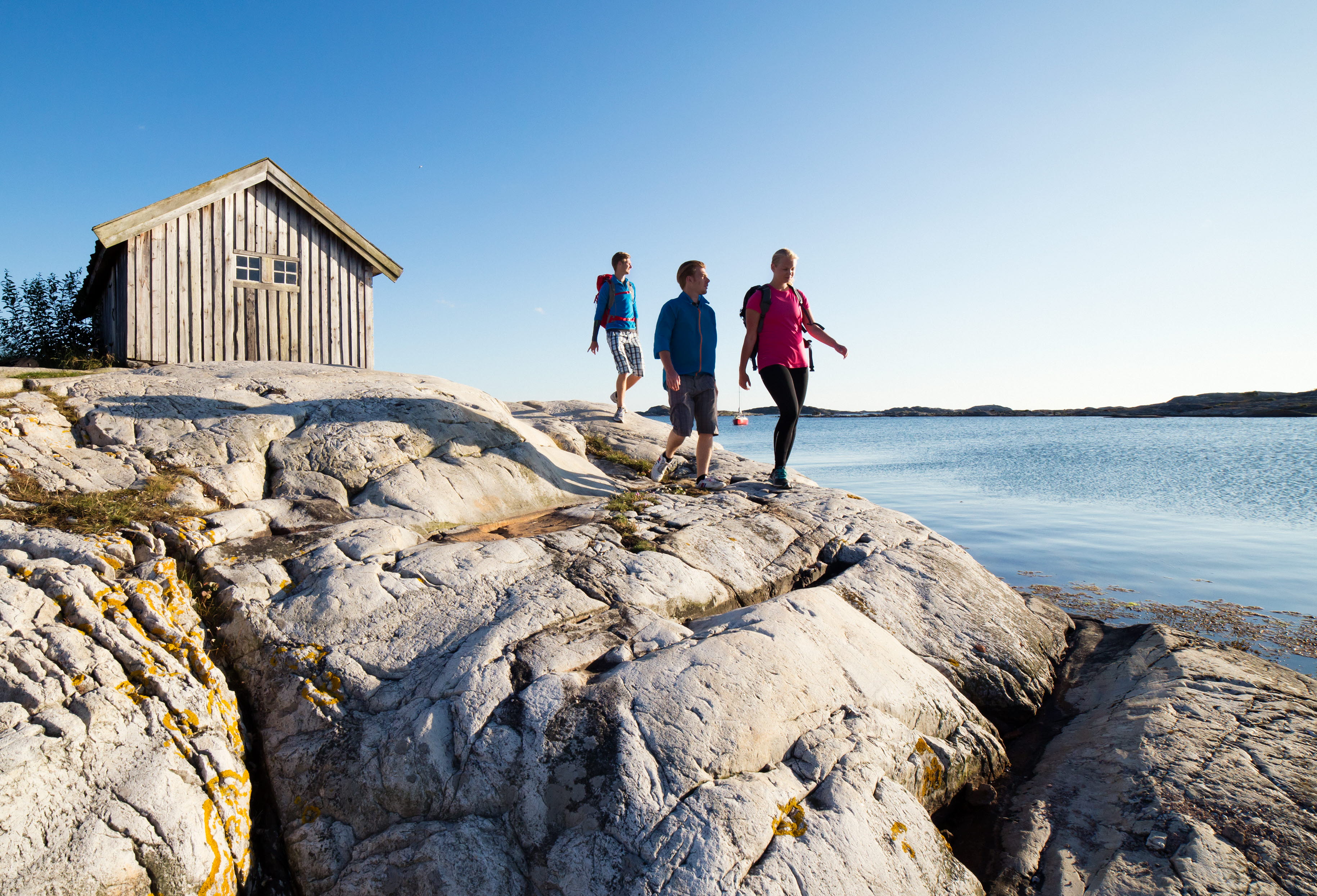 Walking along the sea