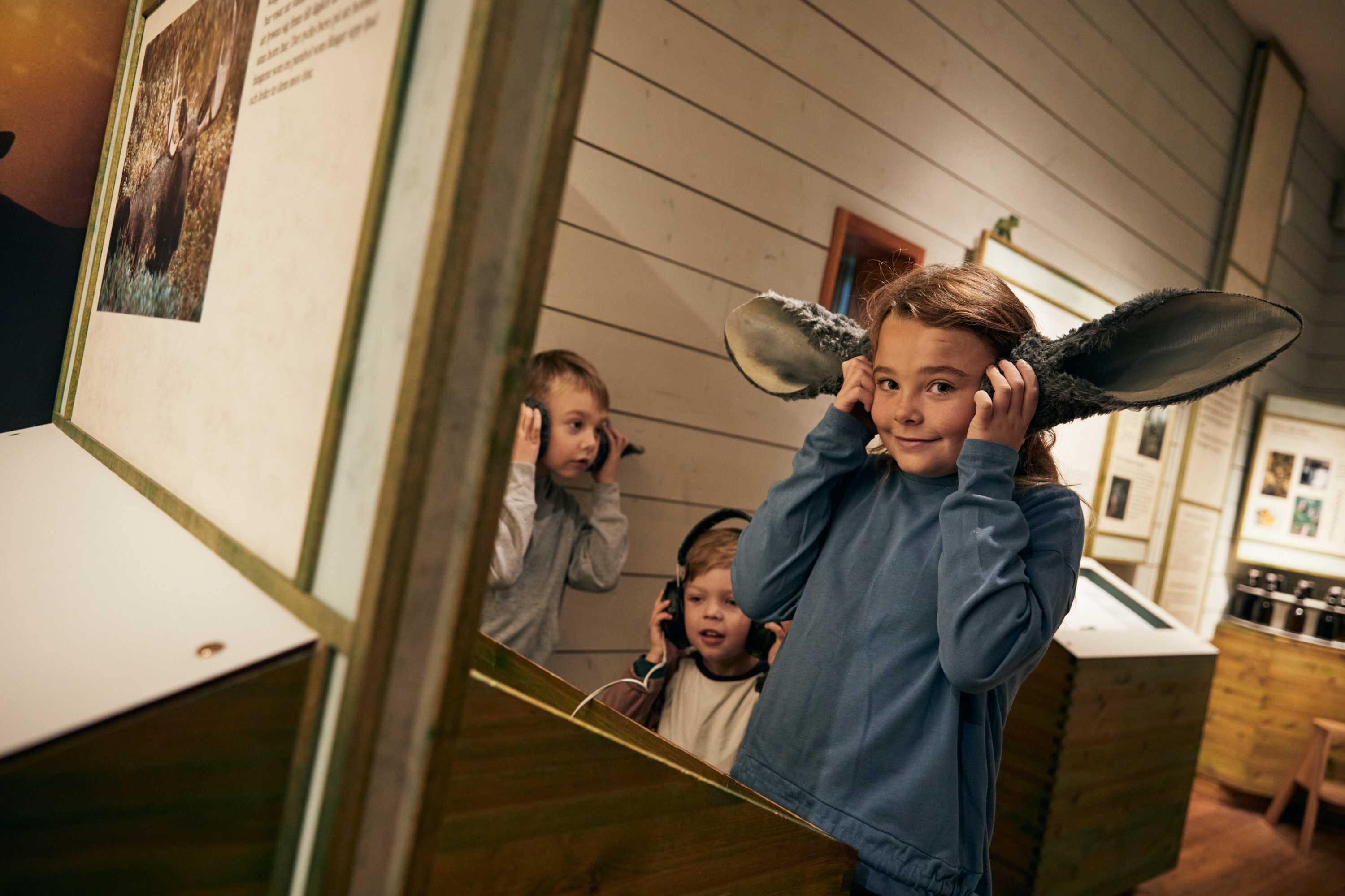 Barn på Kungajaktmuseet Älgens Berg