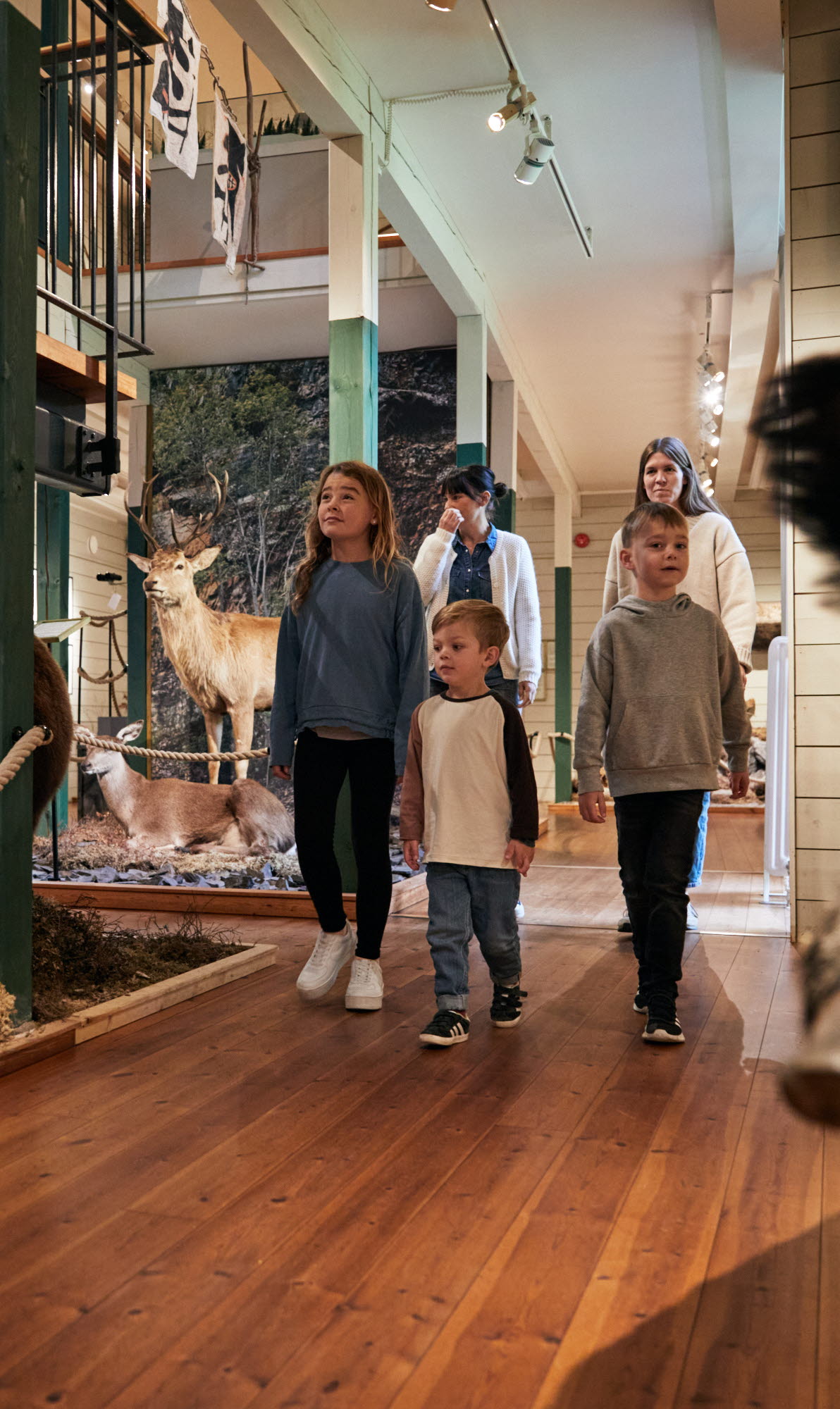 Barn på Kungajaktmuseet Älgens Berg