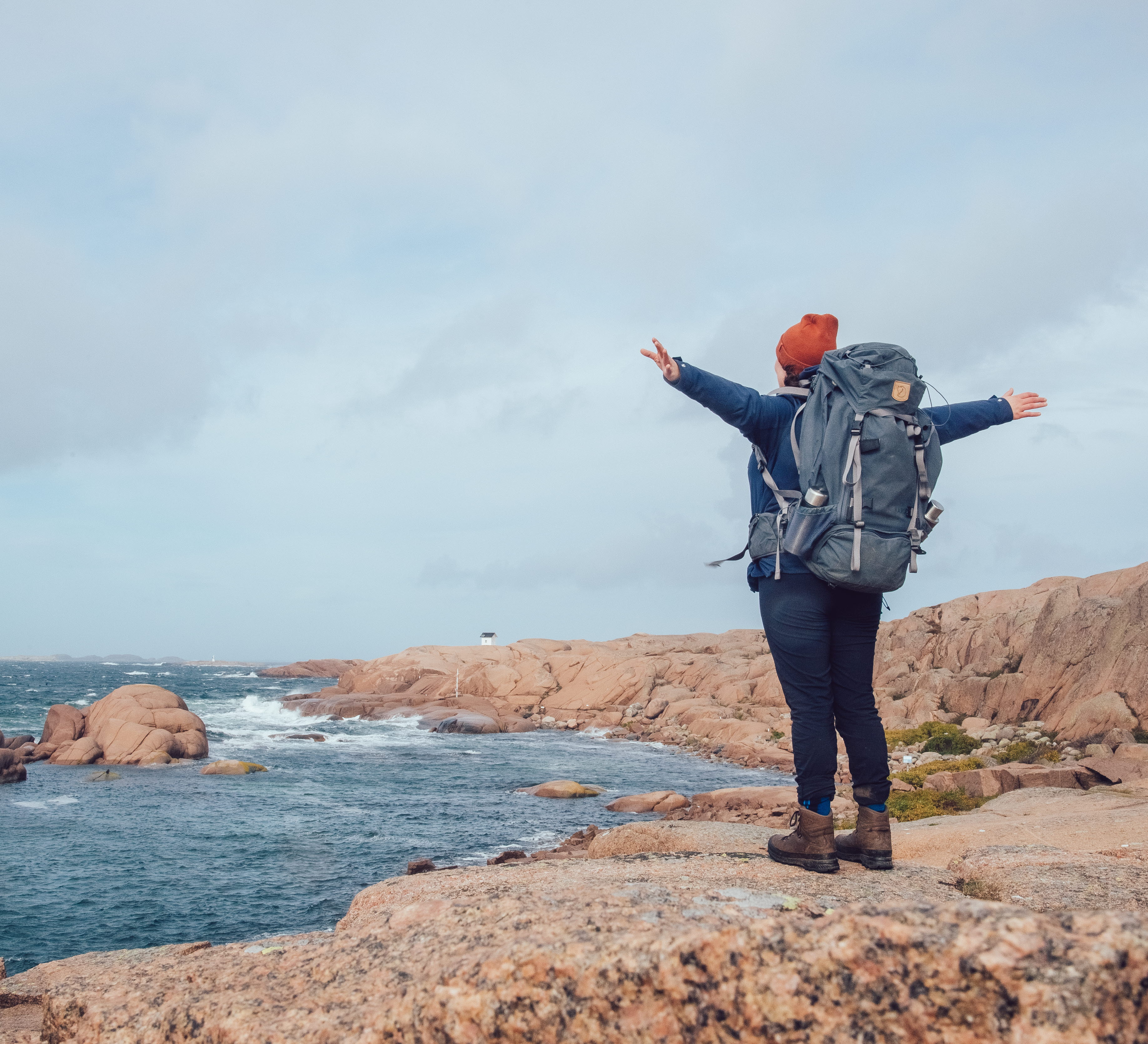 Woman hike in Lysekil