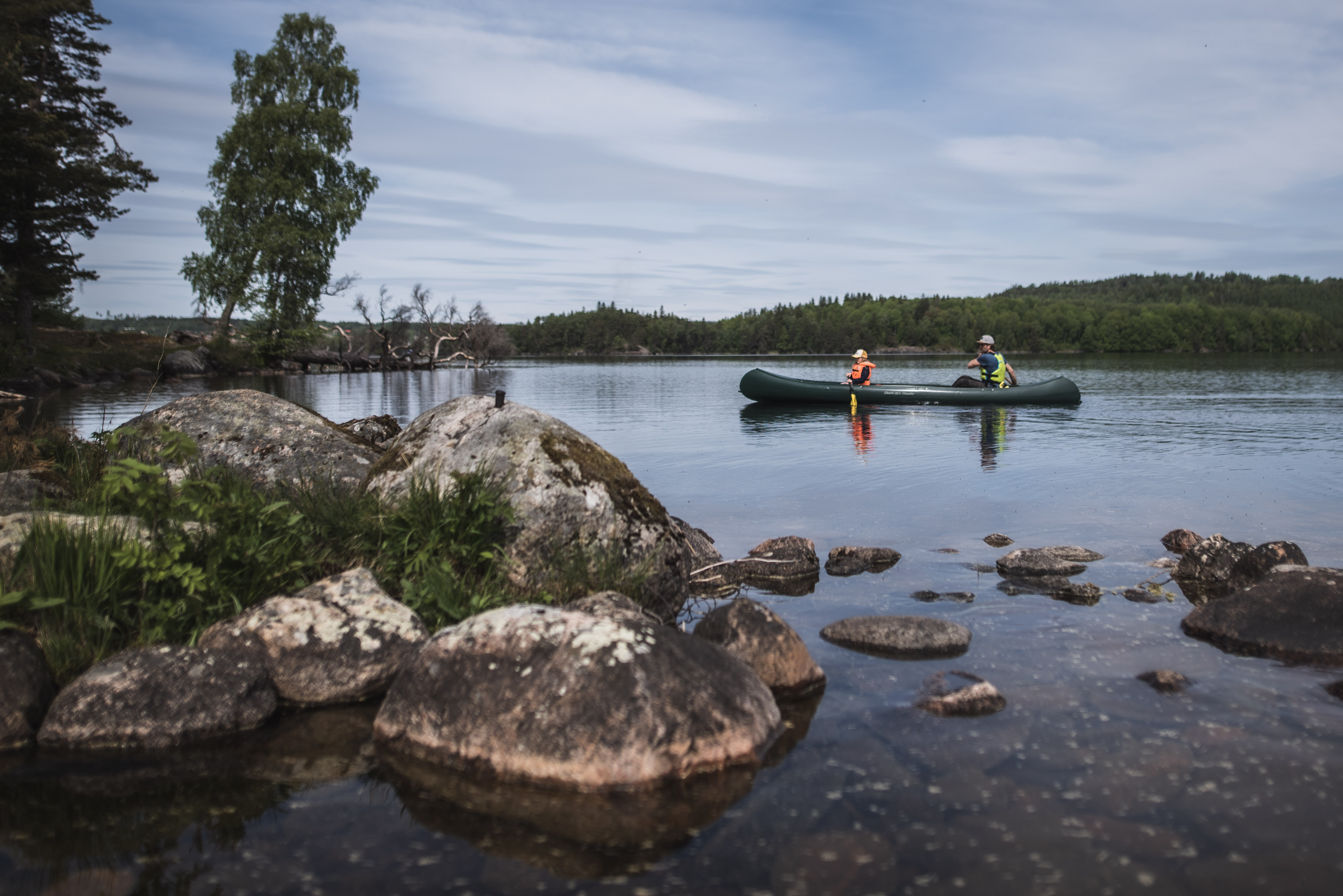 Paddle in Laxsjön.