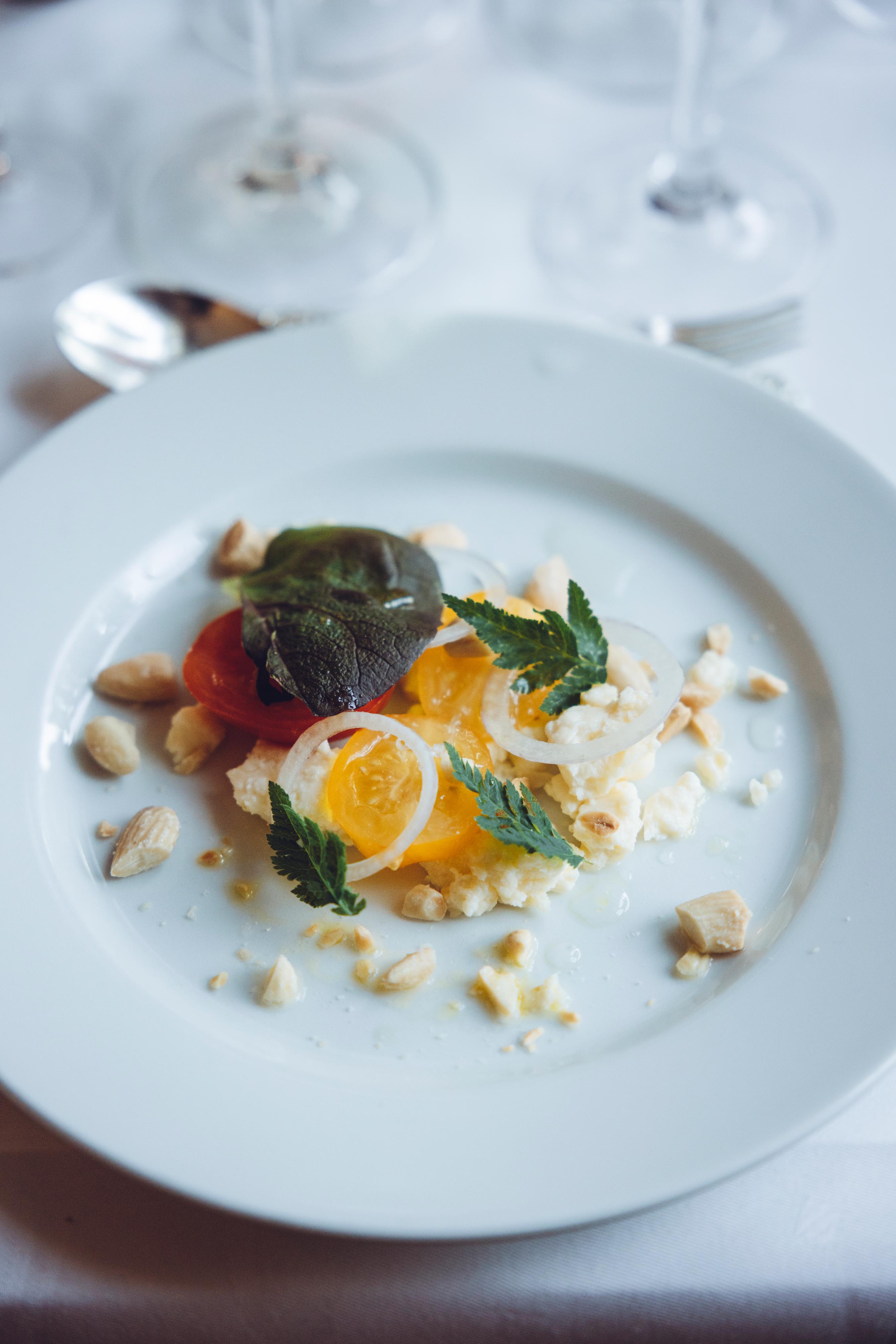 Dinner plate at Tofta Manor