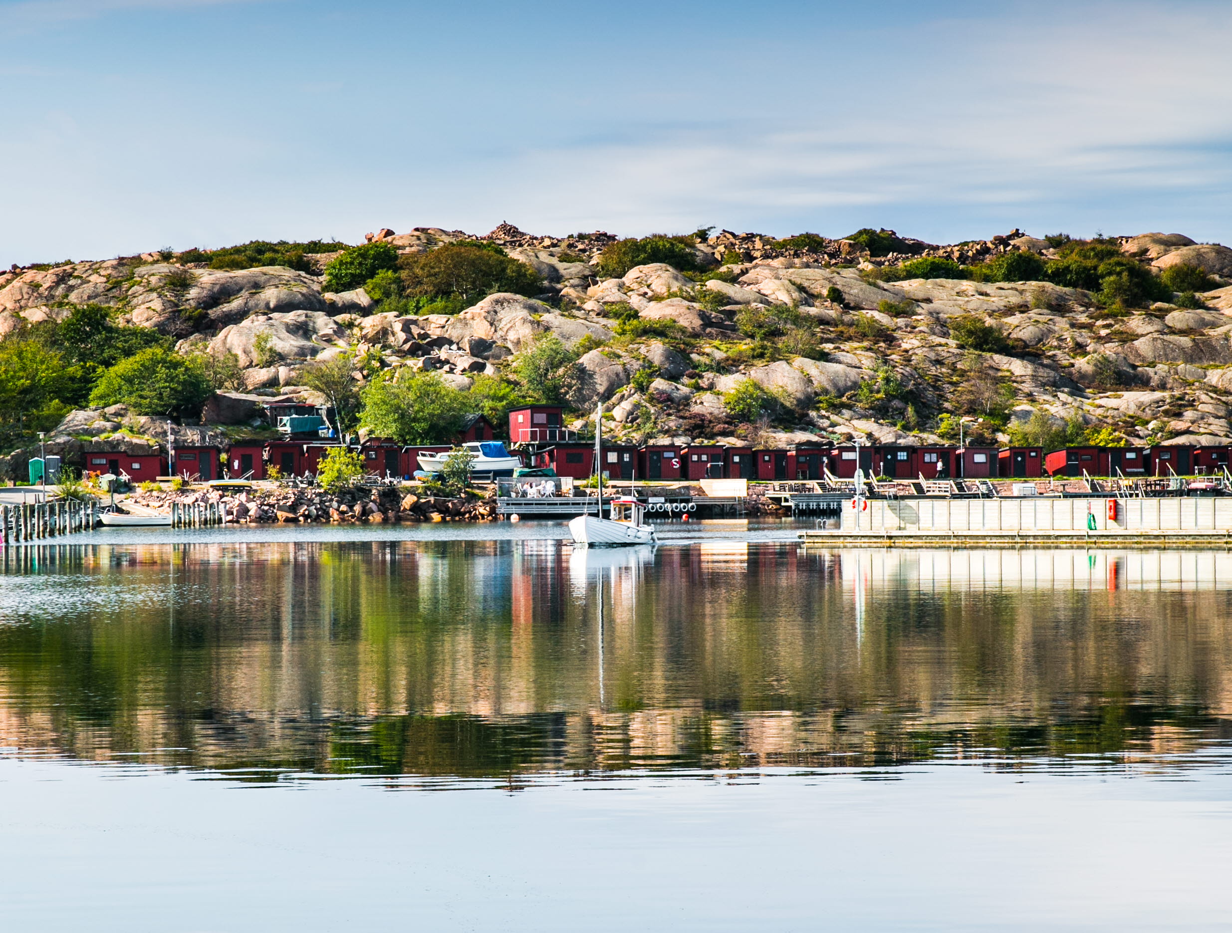 Vy från hamnen i Lysekil