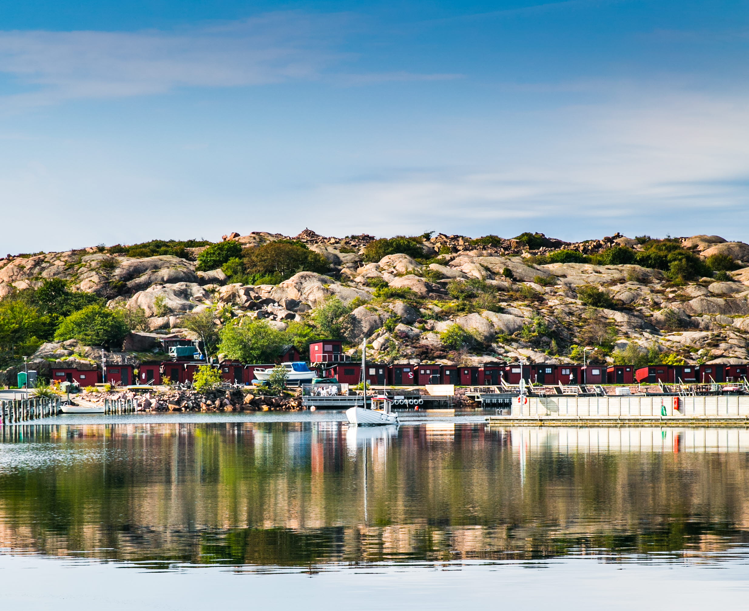 View from the harbour in Lysekil