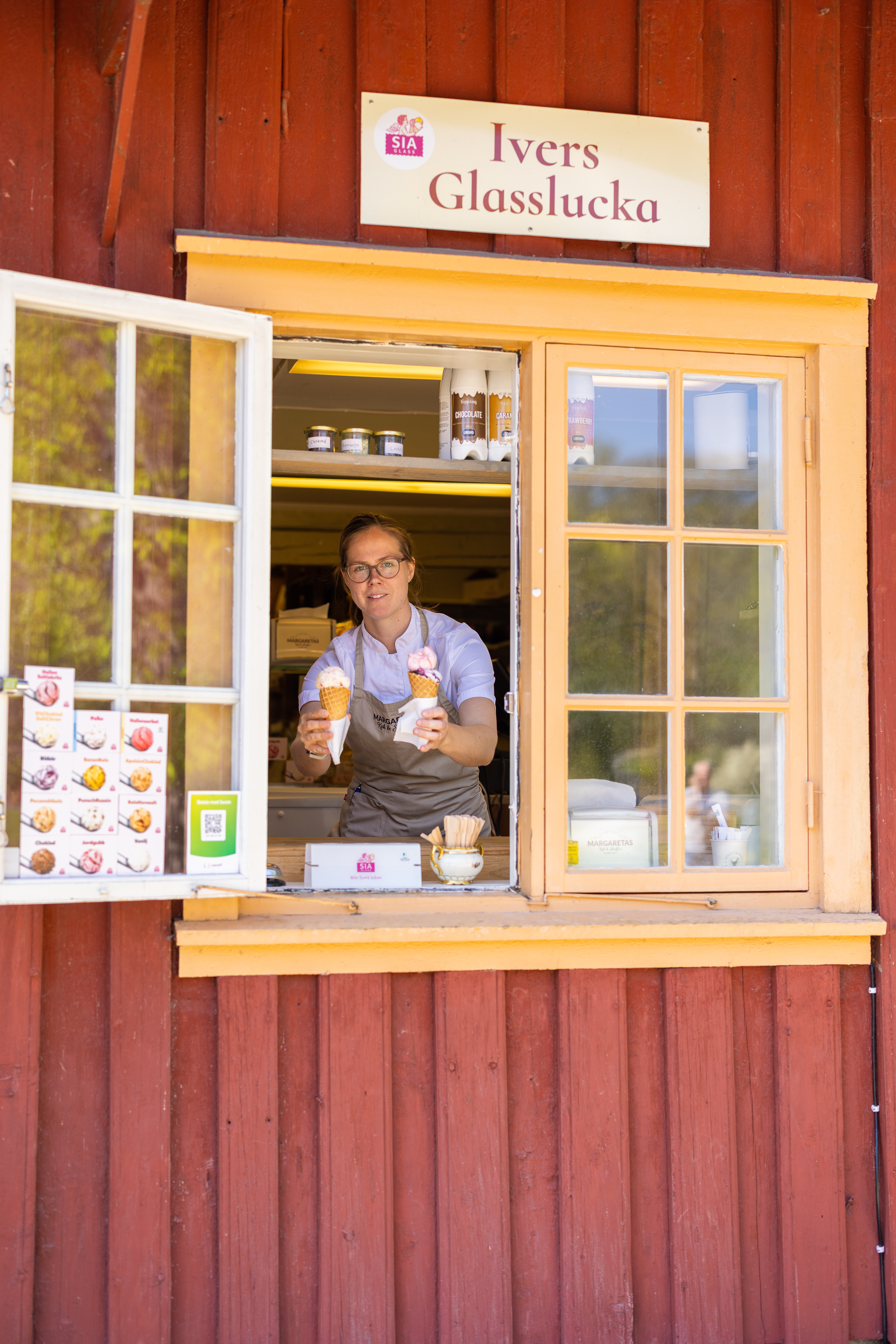 Glass hos Margaretas kök och skafferi