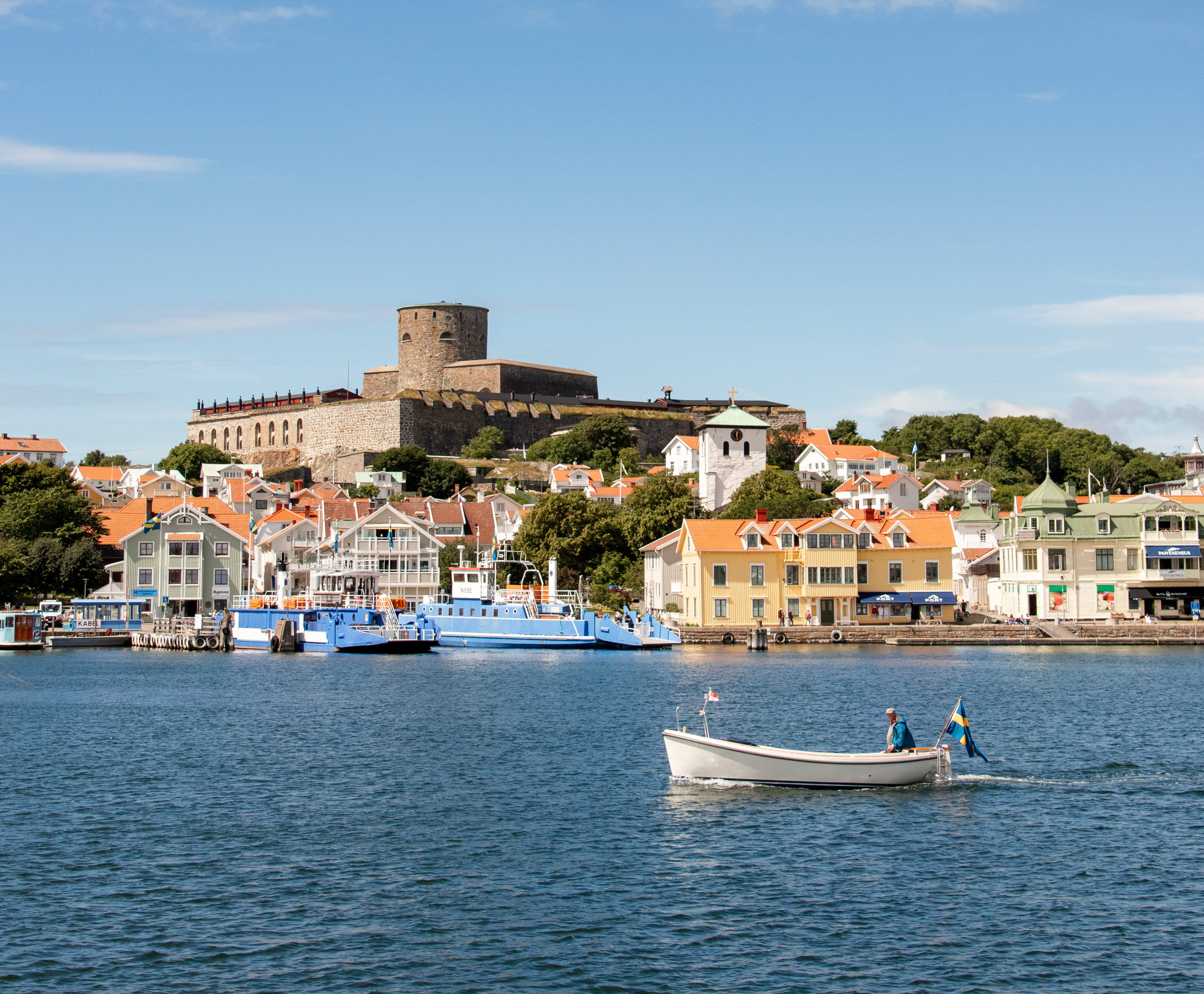 Seaside archipelago village.