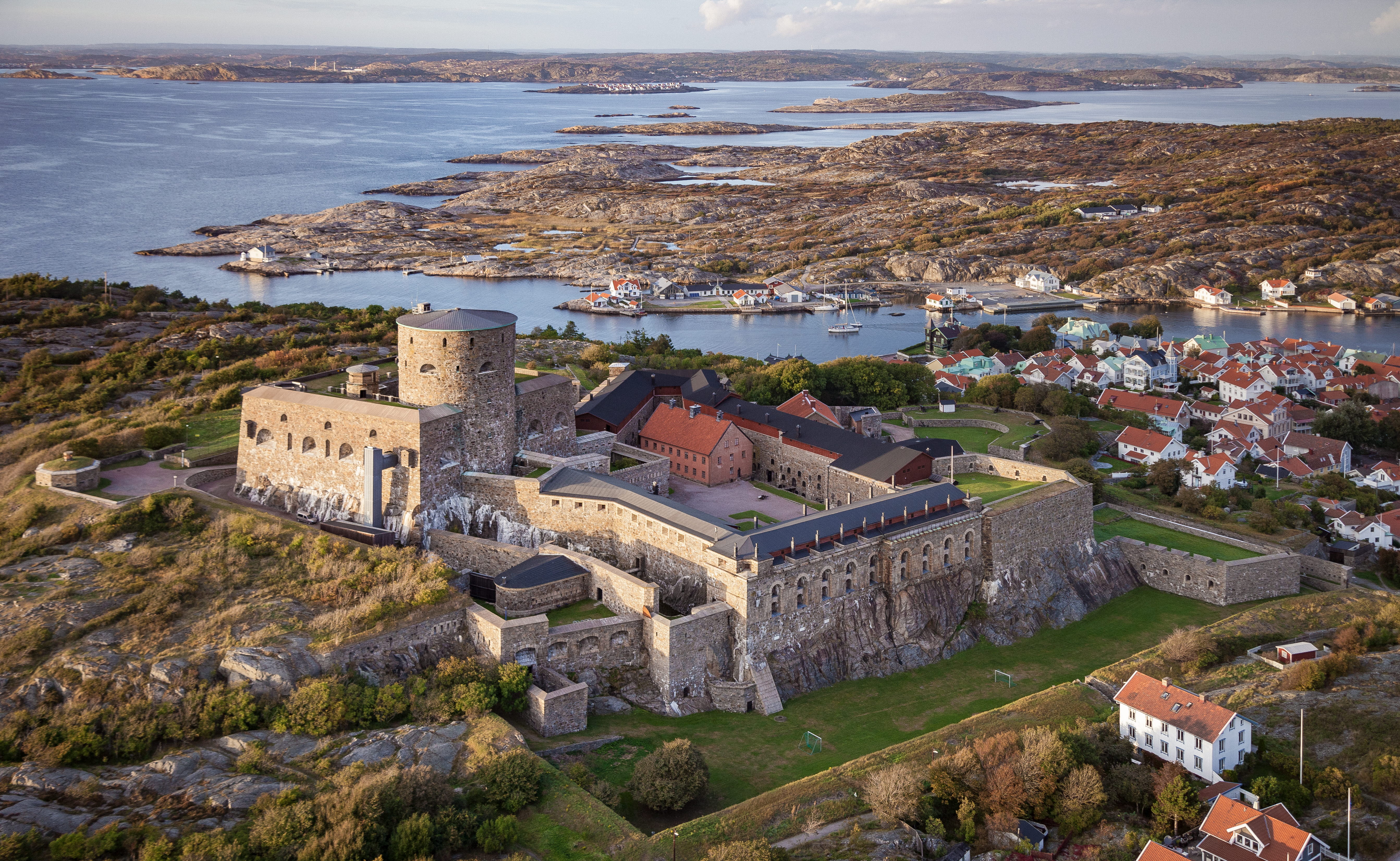 Flygvy över Marstrand