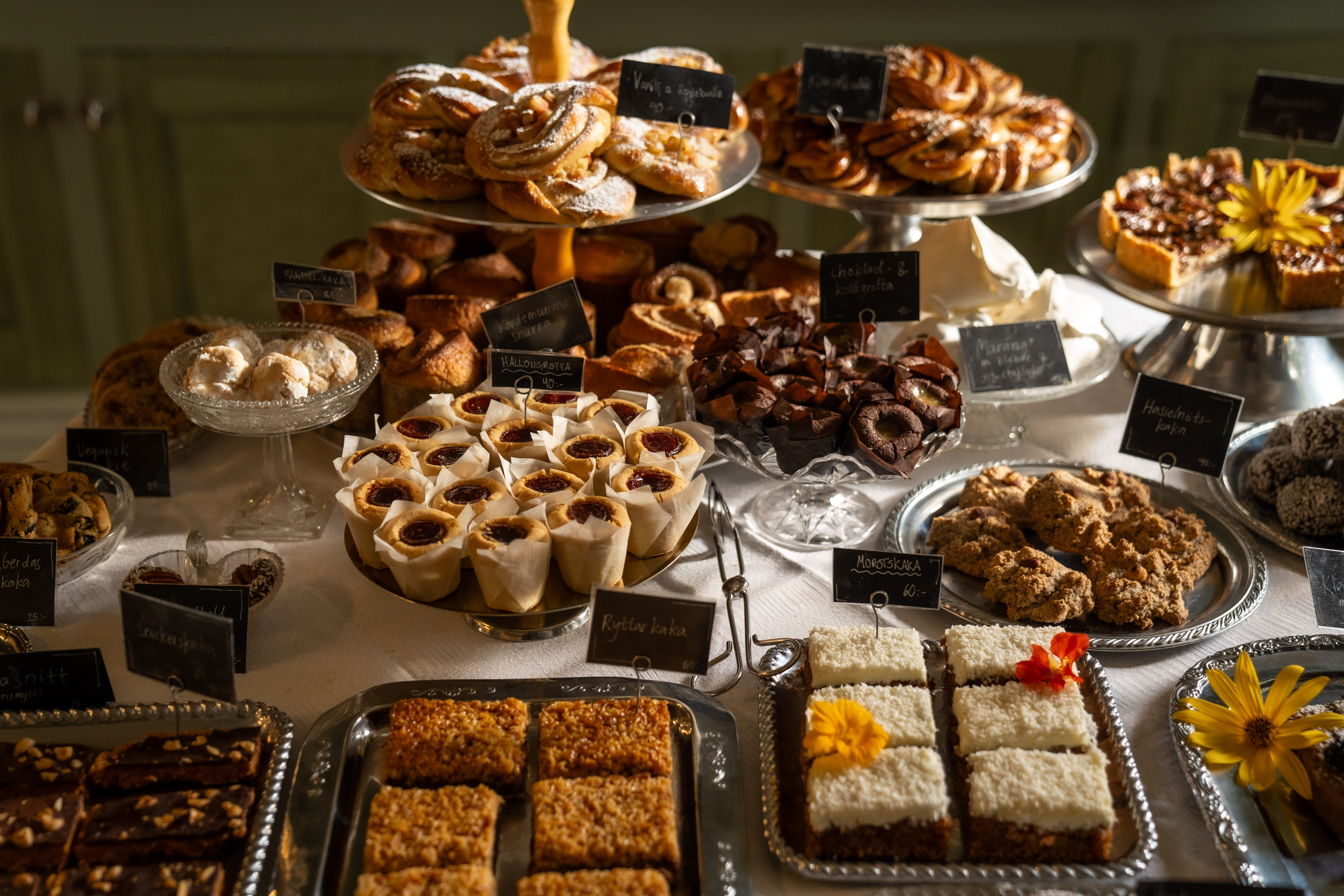 Nolbygårdens Ekobageris kakbuffe.