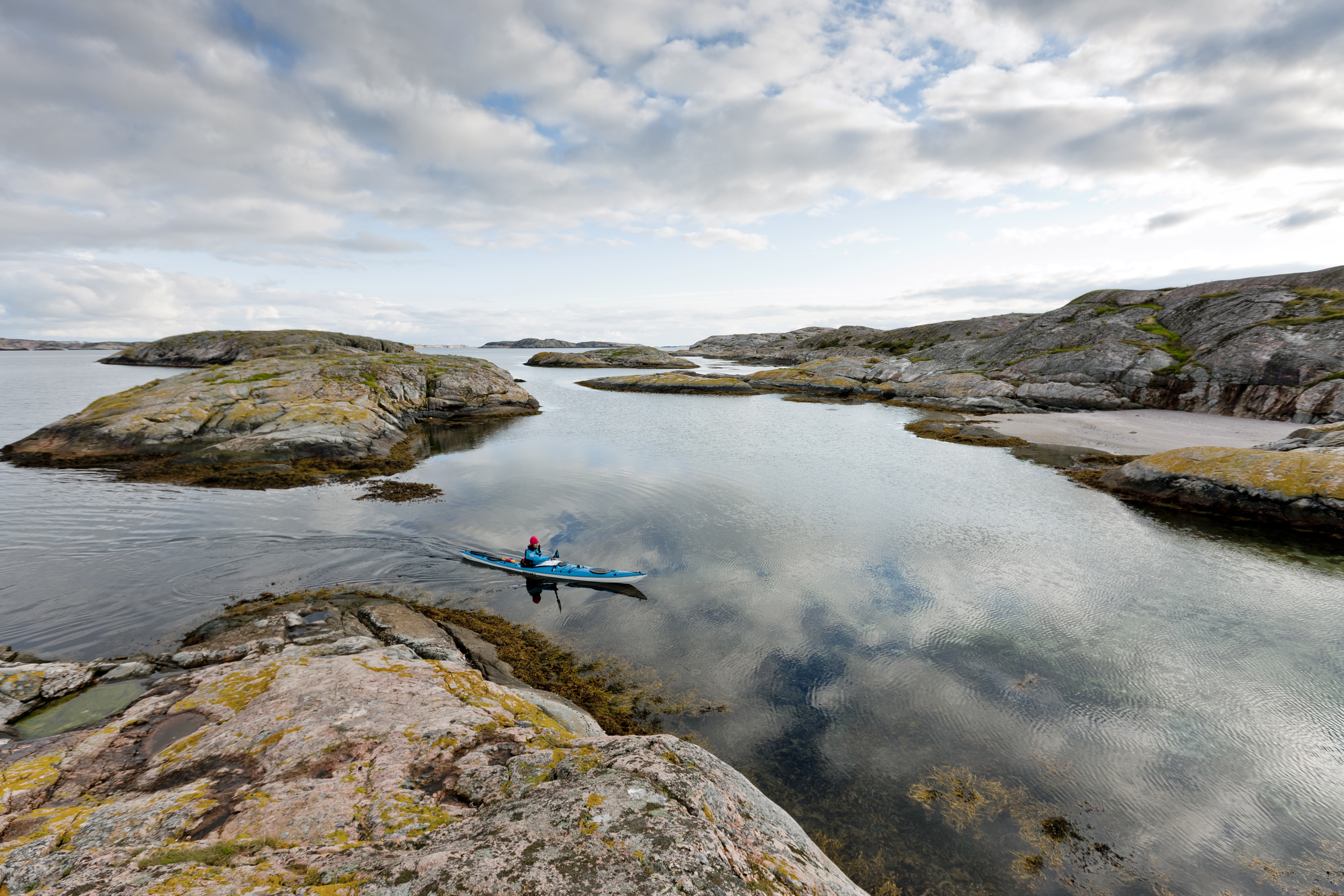 Kayak in the archipelago of Bohuslän