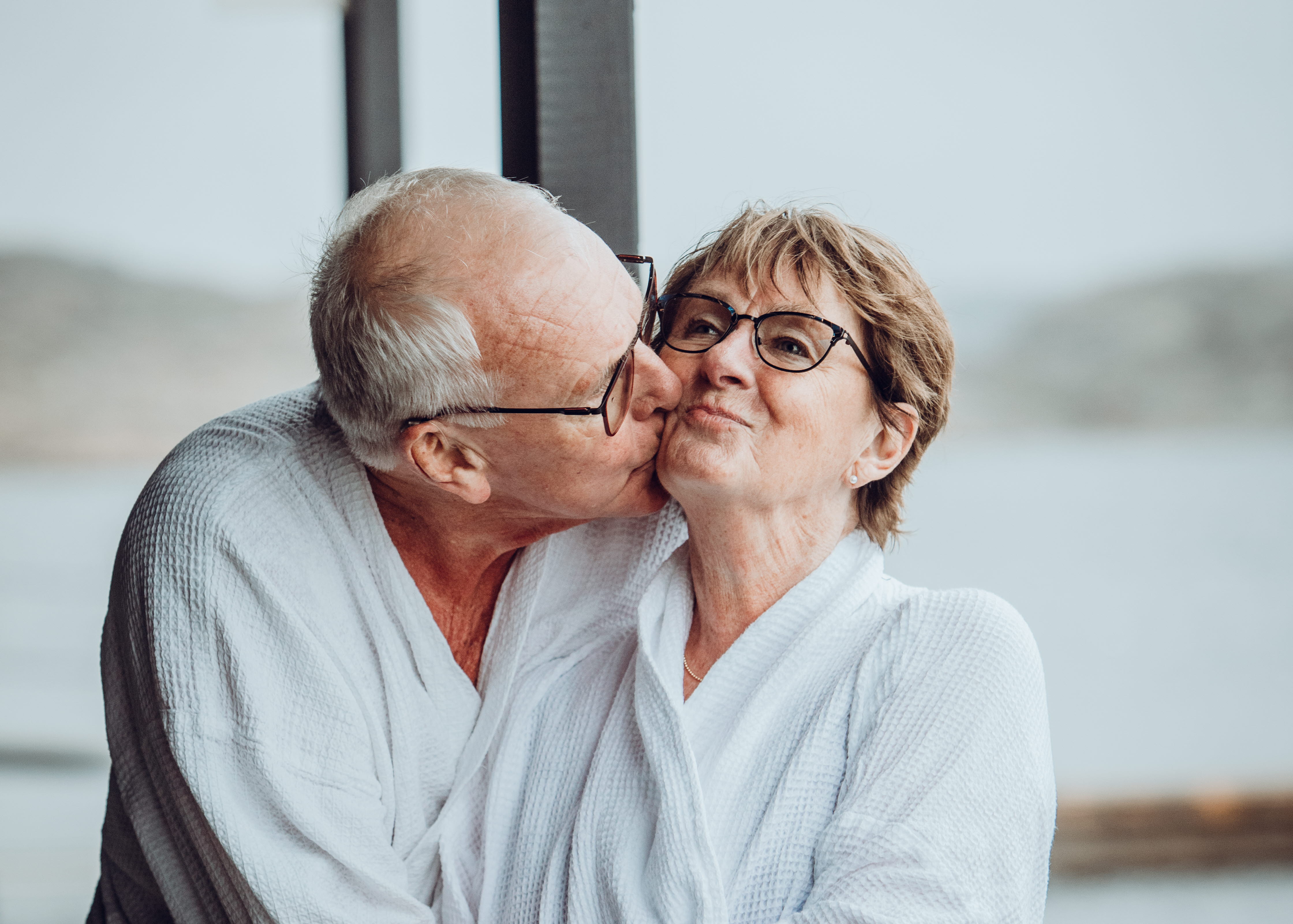 Ett par som umgås off season på Tjörn