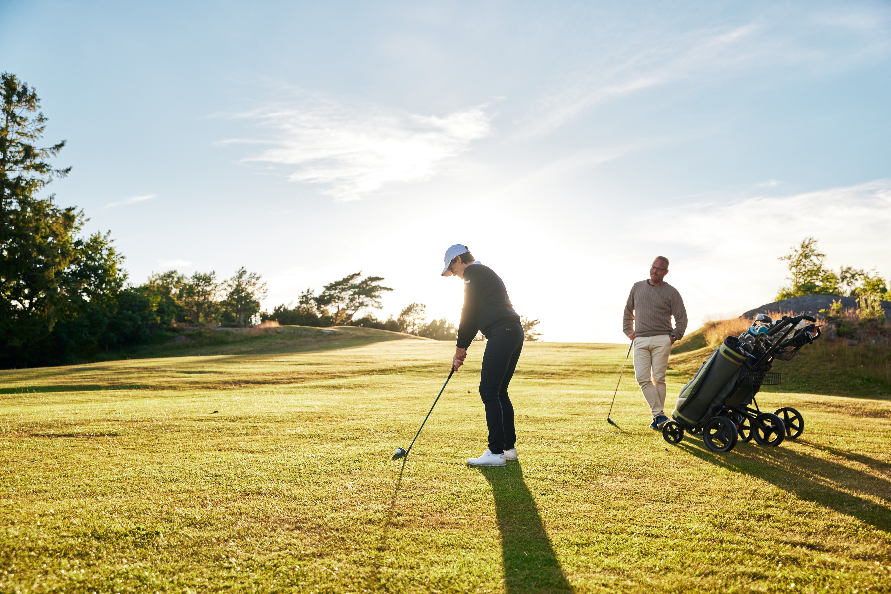 golf players at Skaftö Golfklubb