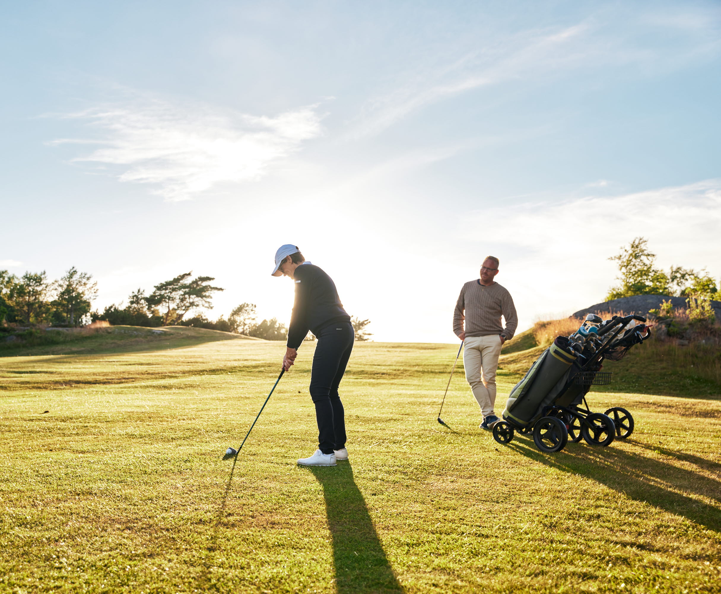 golf players at Skaftö Golfklubb