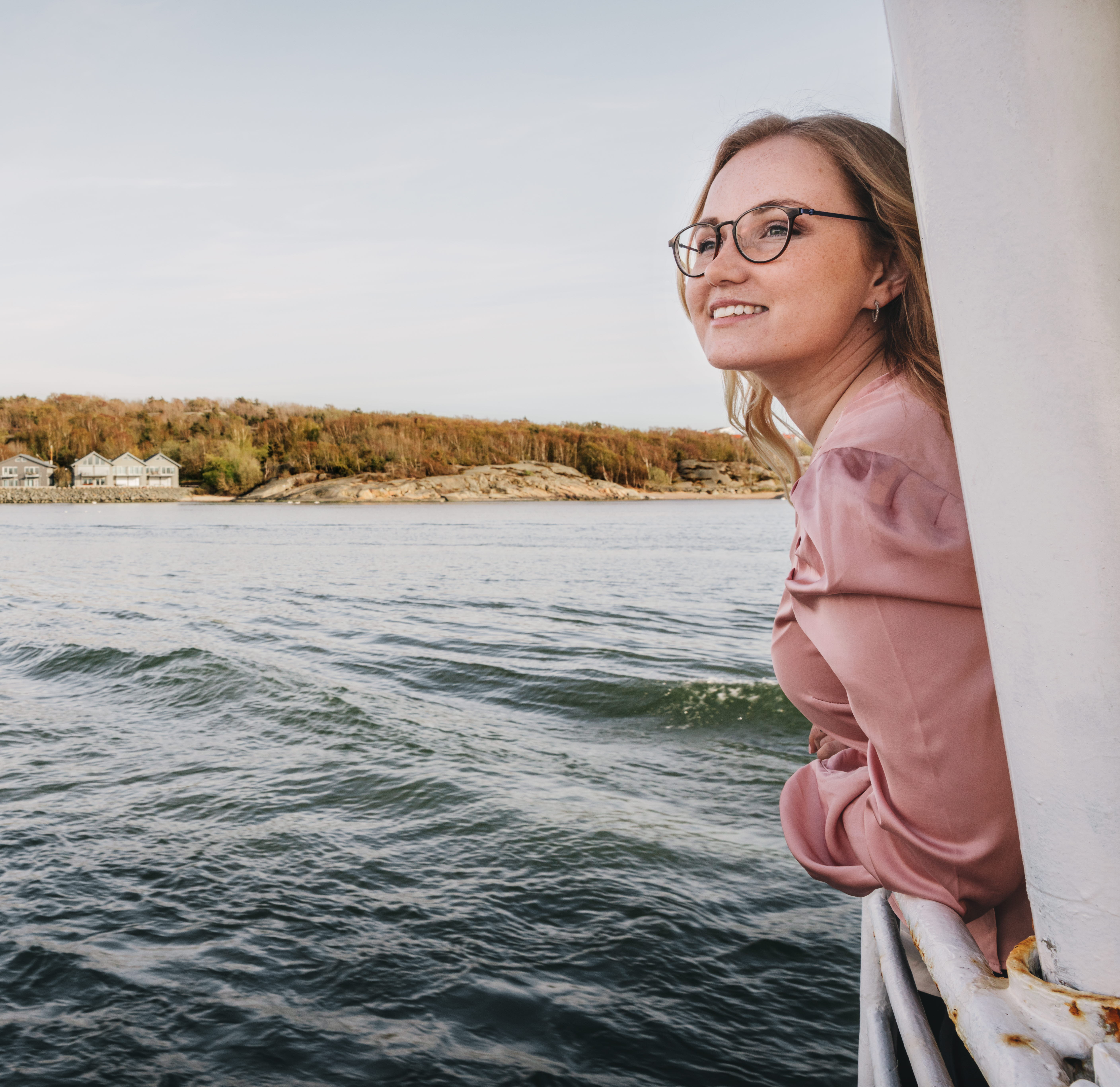 Vänner på Skaldjurskryssning i skärgården