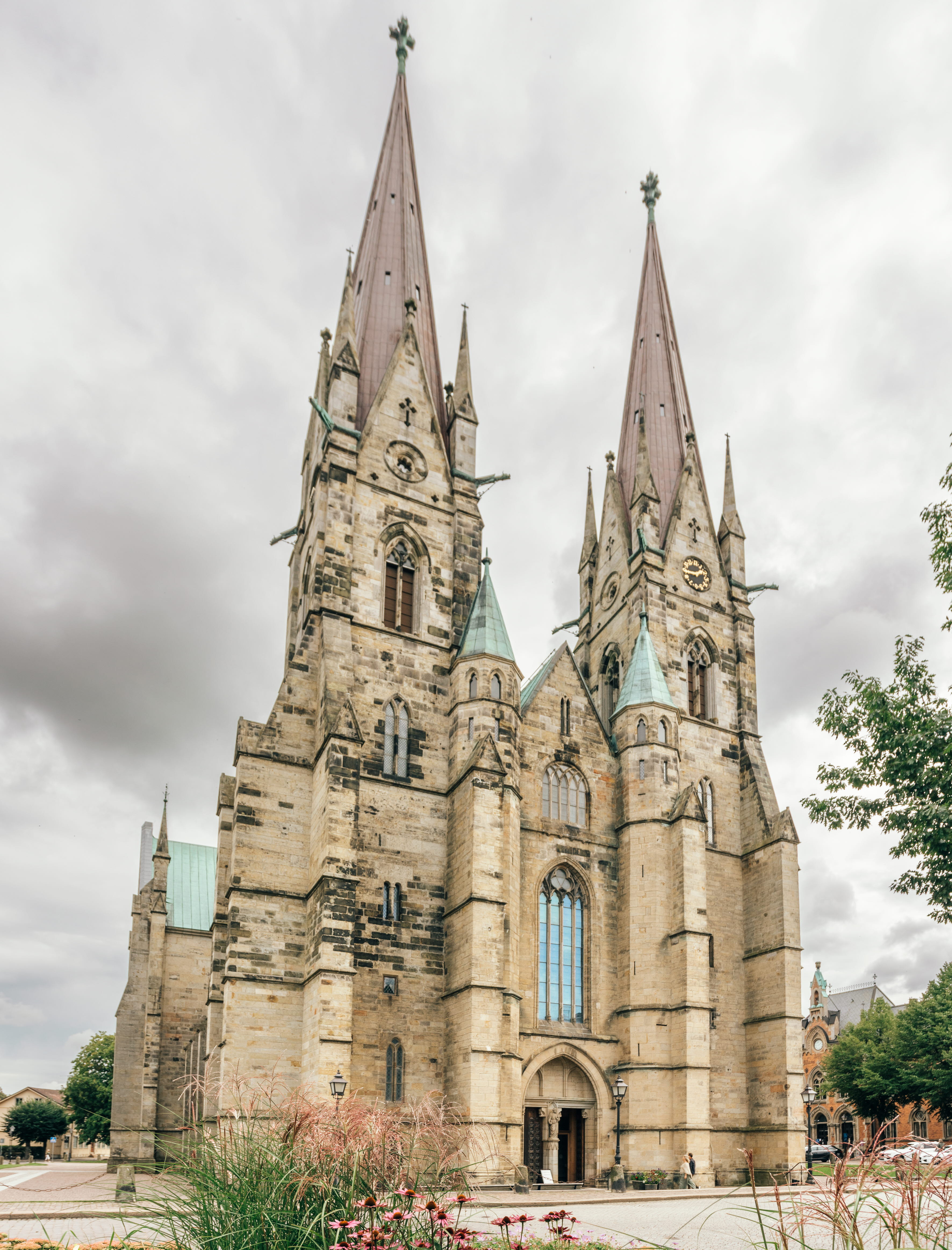 Exterior view of Skara Cathedral.